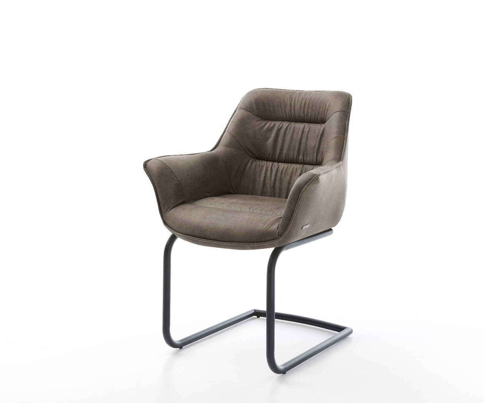 Люлеещ стол Таупе Винтидж Конзолен крак кръгъл Черен Kaira-Flex 1