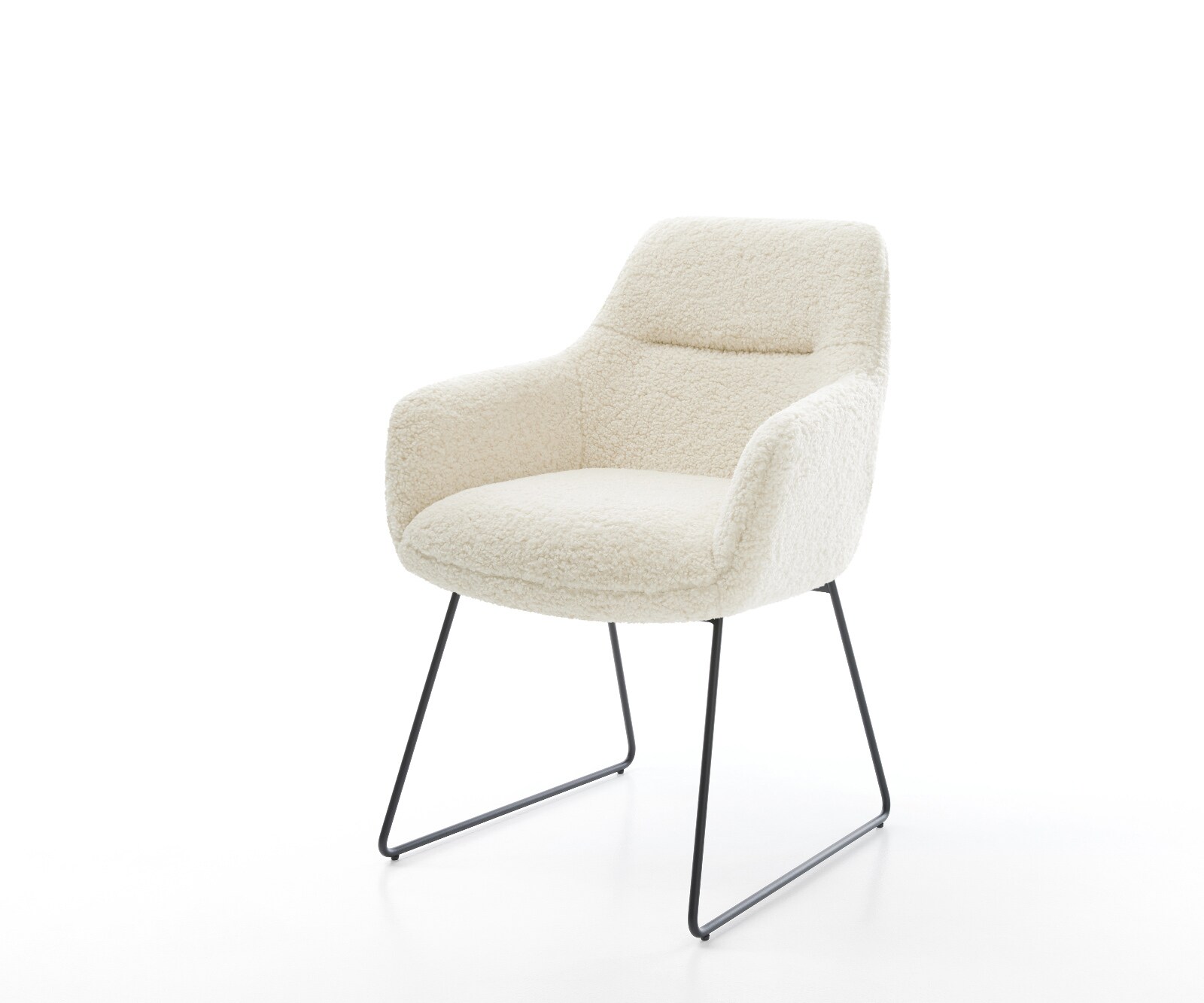 Стол за хранене Pejo-Flex Teddy тъкан Бежово Основа за шейни Черно Ядро от джобни пружини 1