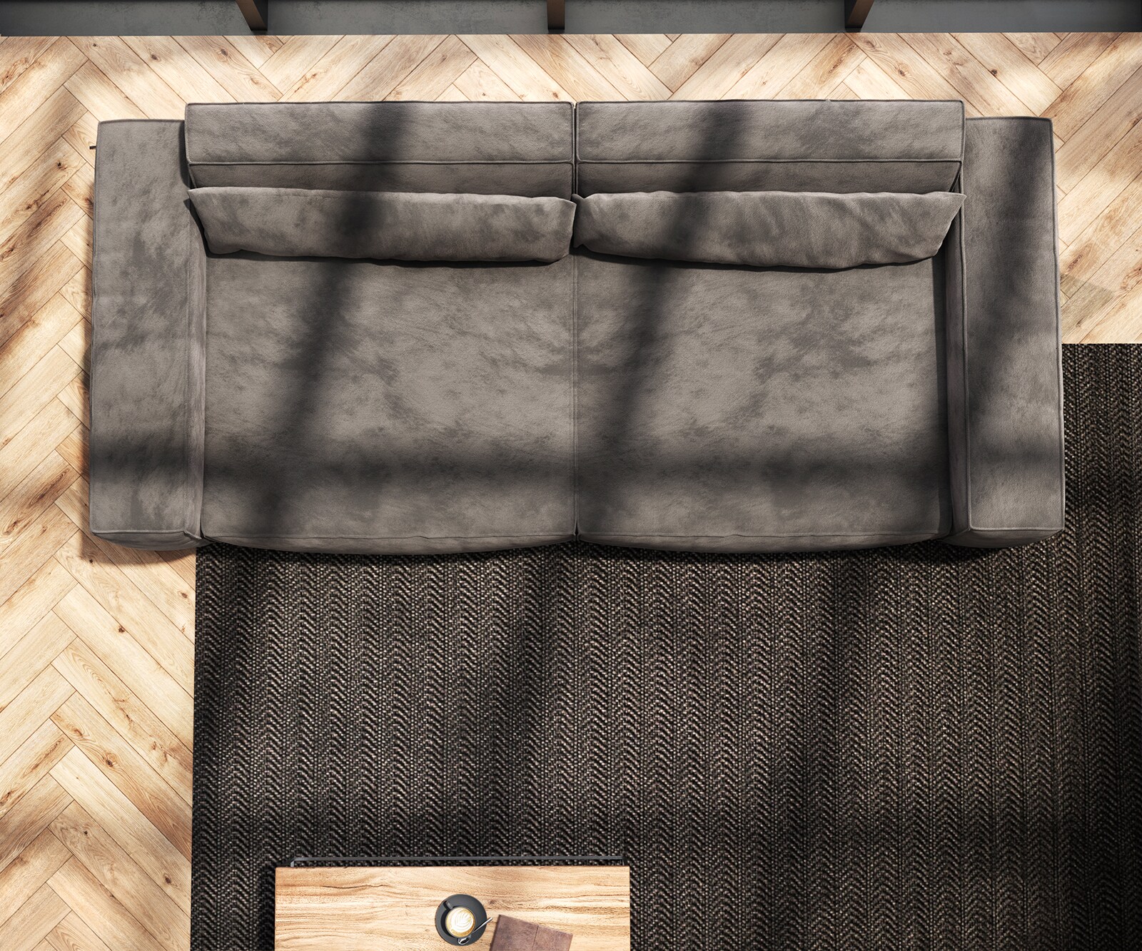 Голям диван XL 270x130 cm Микрофибър КакиКафяв Sirpio 8