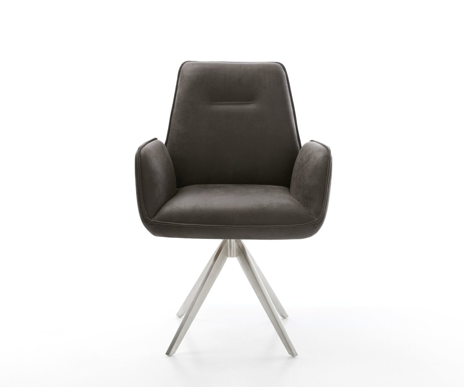 Врътящ се стол Антрацит Винтидж Конус крак  Неръждаема стомана 180° въртящ се Zoa-Flex 1 Врътящ се стол Антрацит Винтидж Конус крак  Неръждаема стомана 180° въртящ се Zoa-Flex 1