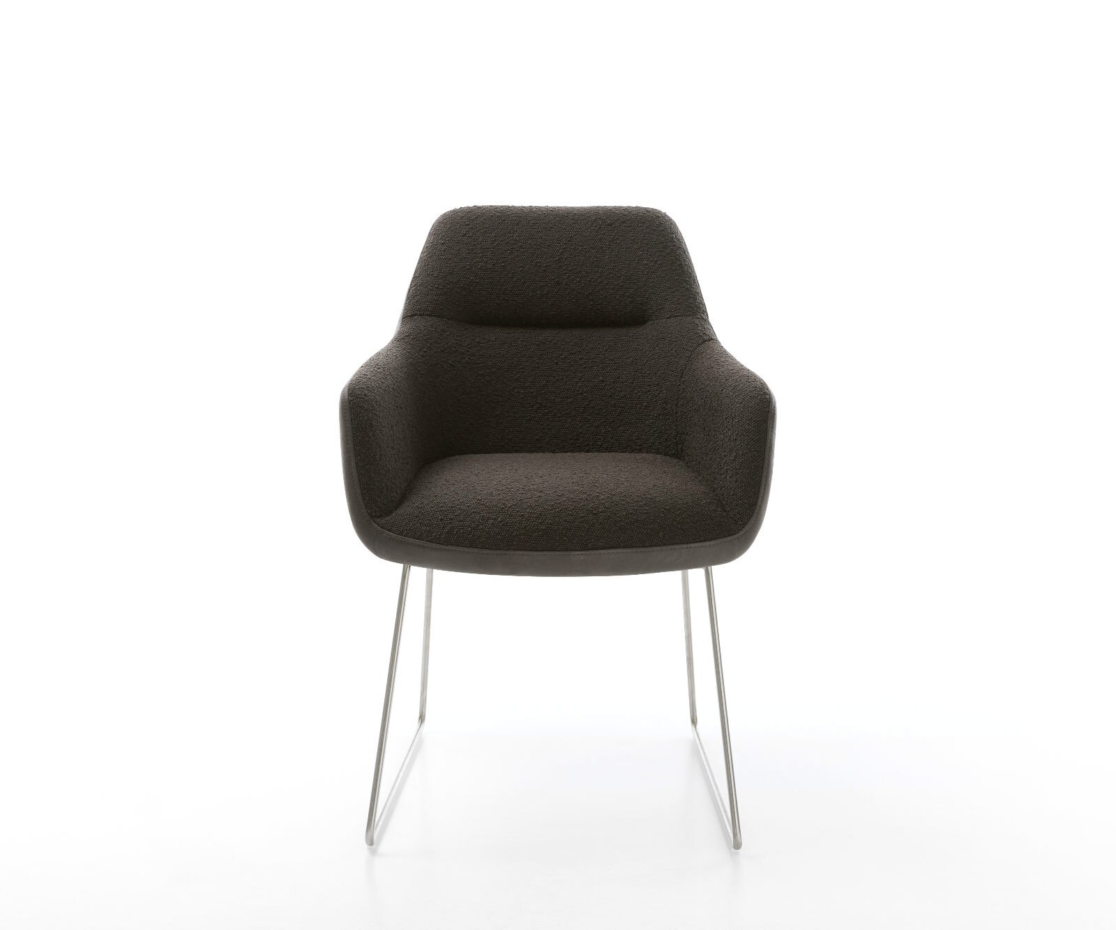 Стол Комбинация текстури Черни Извити крака Неръждаема стомана Pejo-Flex 2 Стол Комбинация текстури Черни Извити крака Неръждаема стомана Pejo-Flex 2