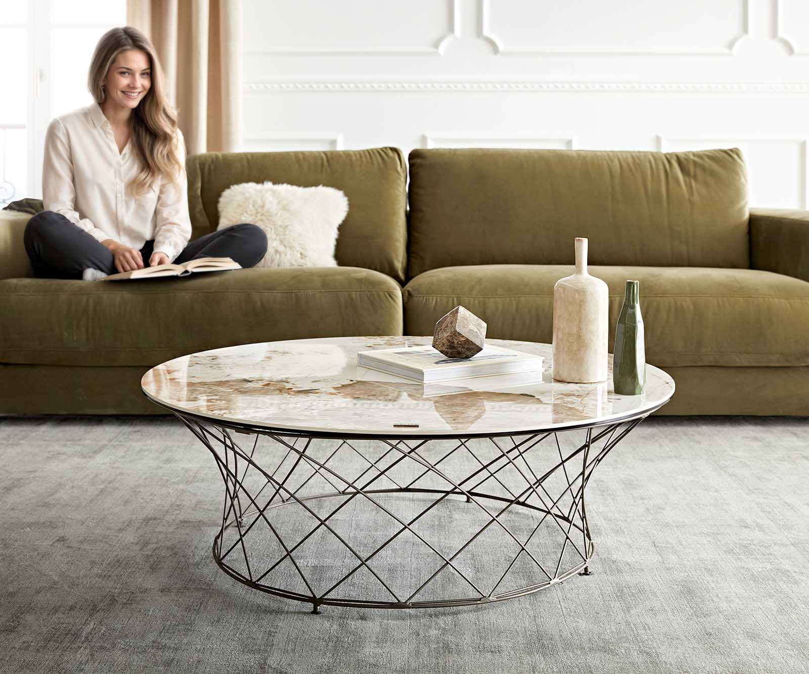 Холна маса 100x100 cm Керамика Minas Melange бял-бежов Основа Метал Ефектен финиш Titan Lassina Холна маса 100x100 cm Керамика Minas Melange бял-бежов Основа Метал Ефектен финиш Titan Lassina