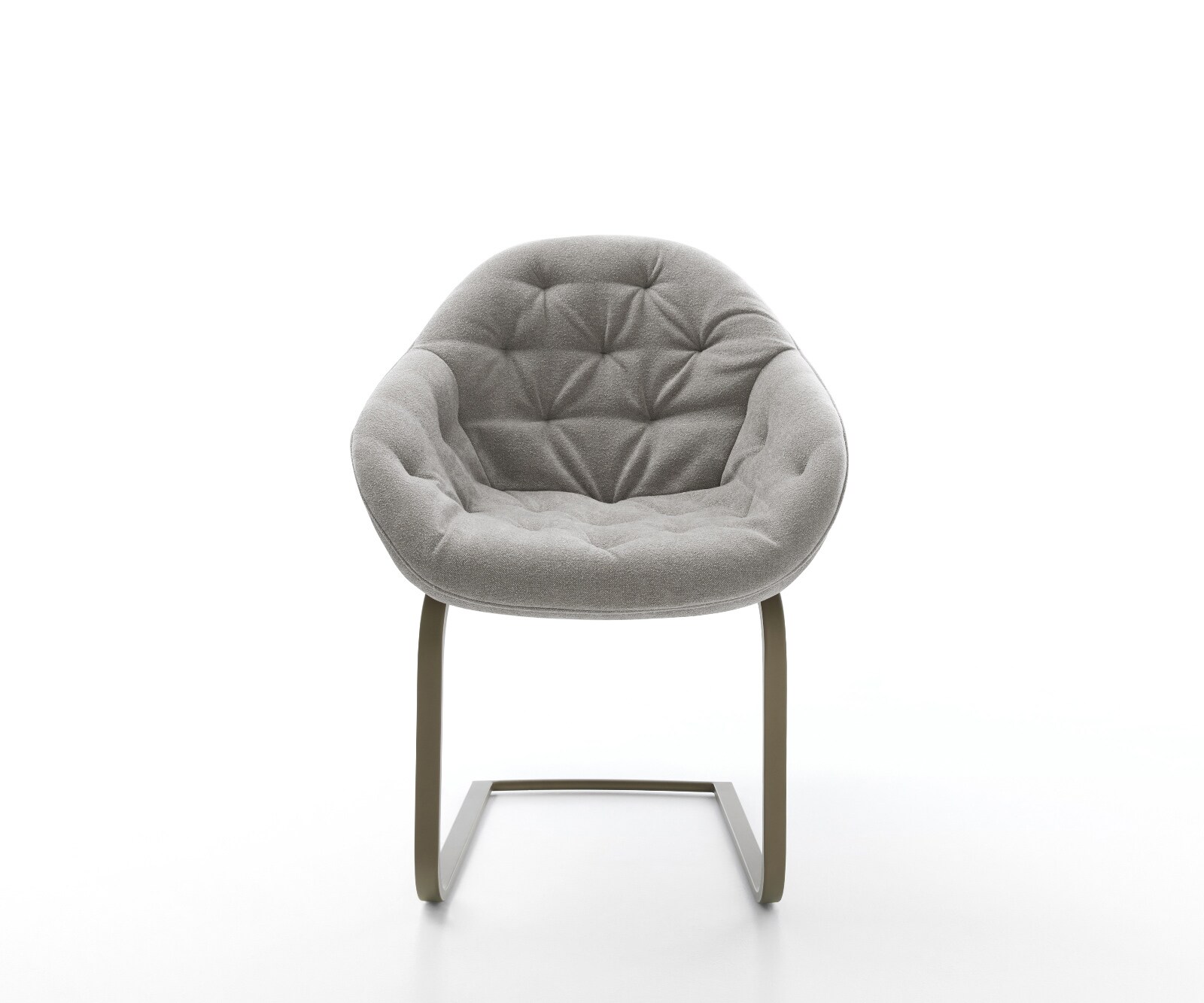 Gaio-Flex конзолен стол текстурирана тъкан меко сиво конзолен стол плосък ефект покритие титан 2