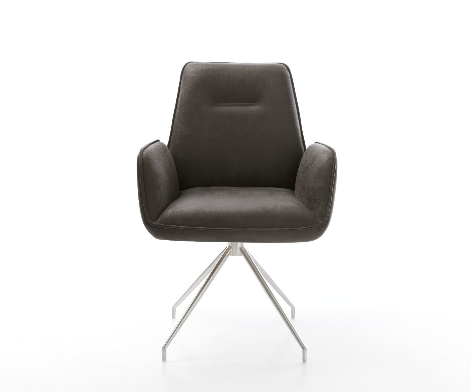 Врътящ се стол Антрацит Винтидж Конус крак кръгъл Неръждаема стомана 180° въртящ се Zoa-Flex 1 Врътящ се стол Антрацит Винтидж Конус крак кръгъл Неръждаема стомана 180° въртящ се Zoa-Flex 1