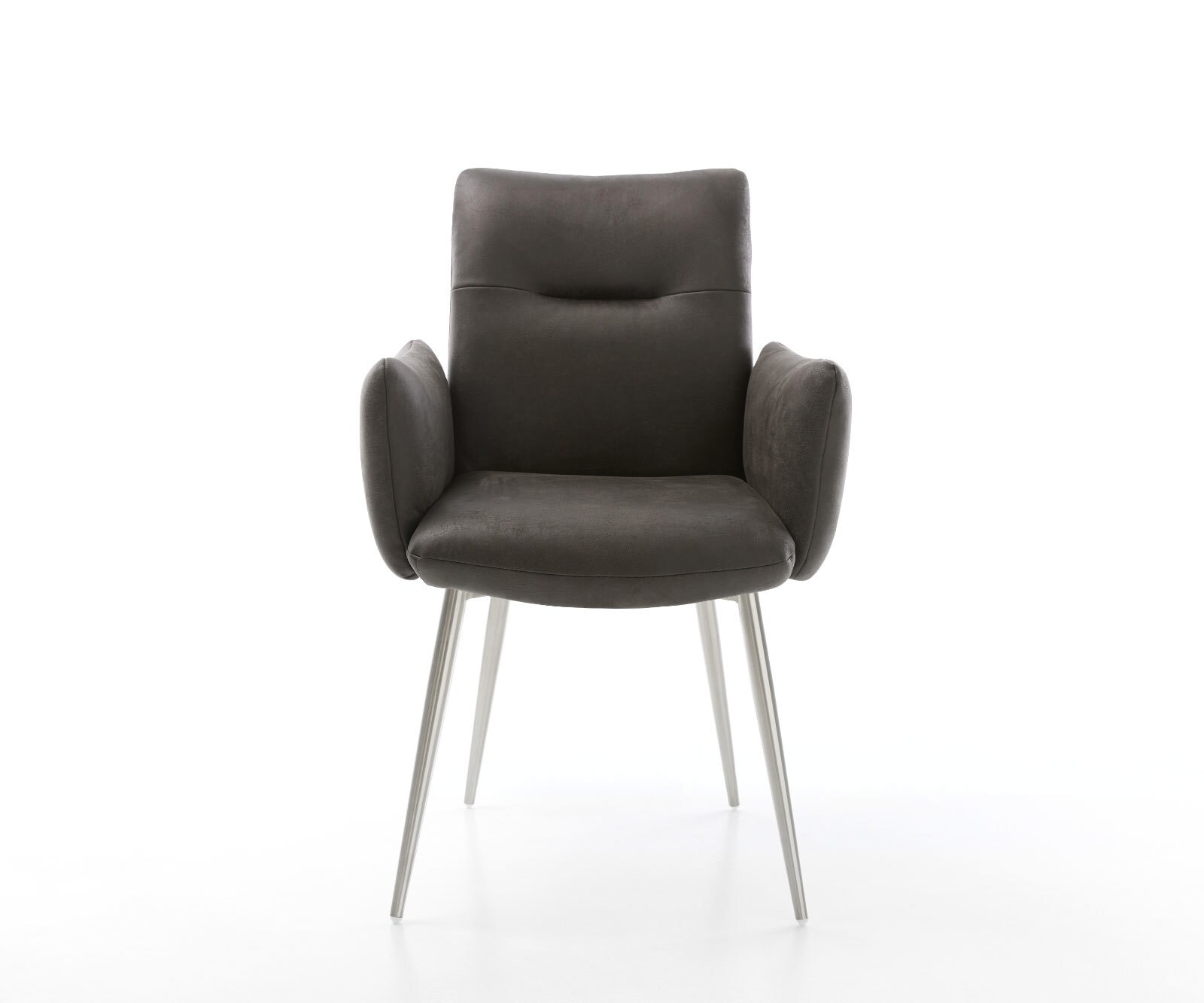 Стол Антрацит Винтидж 4-крака Прави Неръждаема стомана Покет пружина Jova-Flex 2