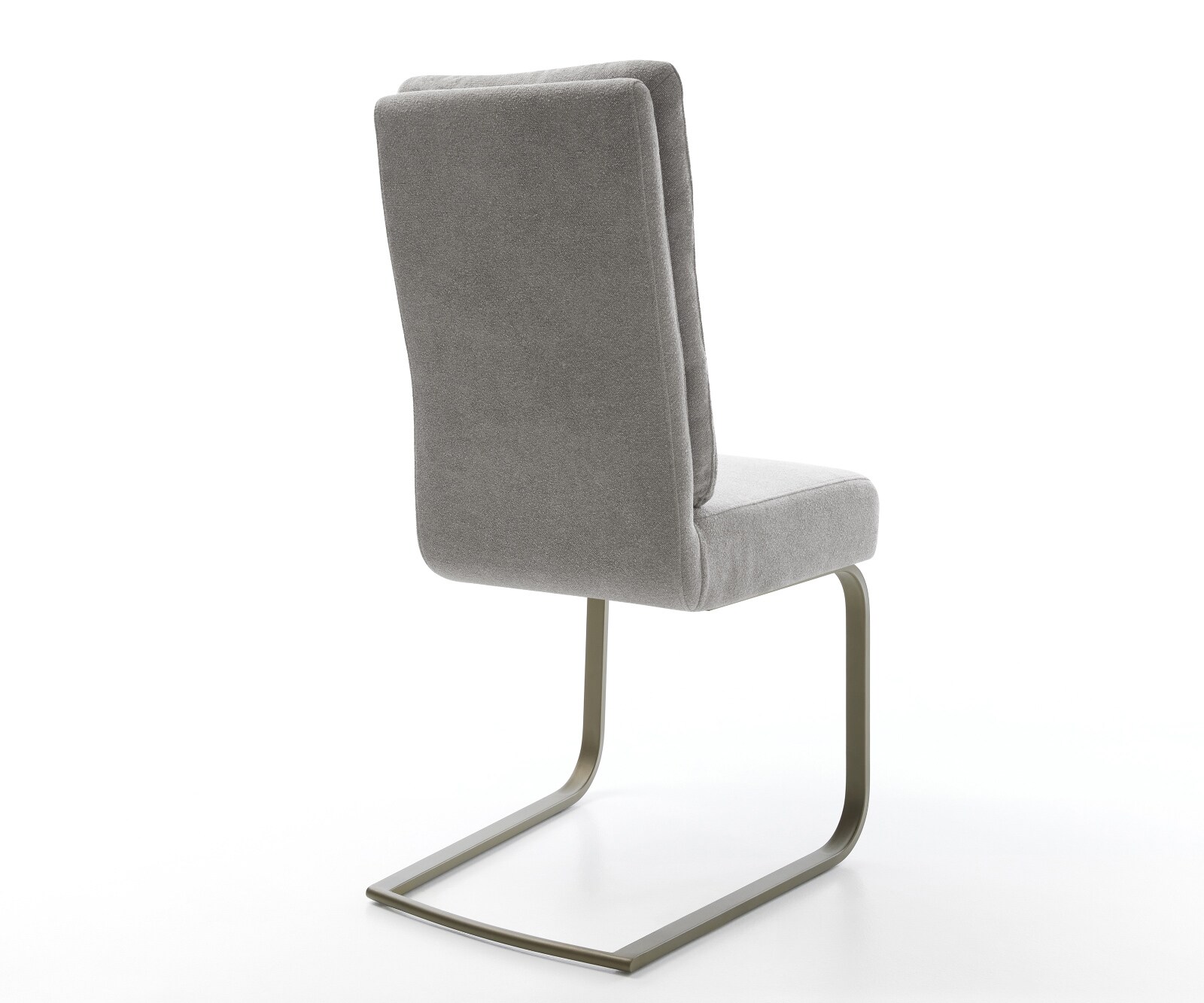 Стол с конзола Pela-Flex текстурирана тъкан меко сив стол с конзола покритие с плосък ефект титаниева сърцевина с джобни пружини 5