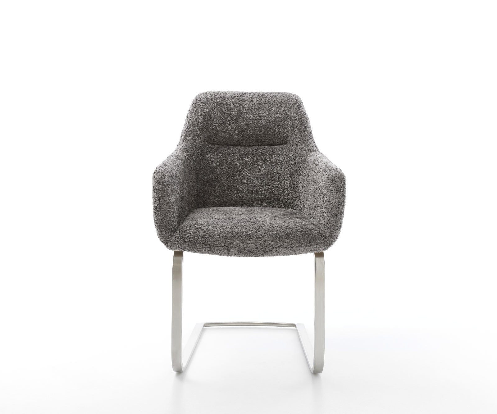 Люлеещ стол Букле Сив Конзолен крак плосък Неръждаема стомана Pejo-Flex 1 Люлеещ стол Букле Сив Конзолен крак плосък Неръждаема стомана Pejo-Flex 1