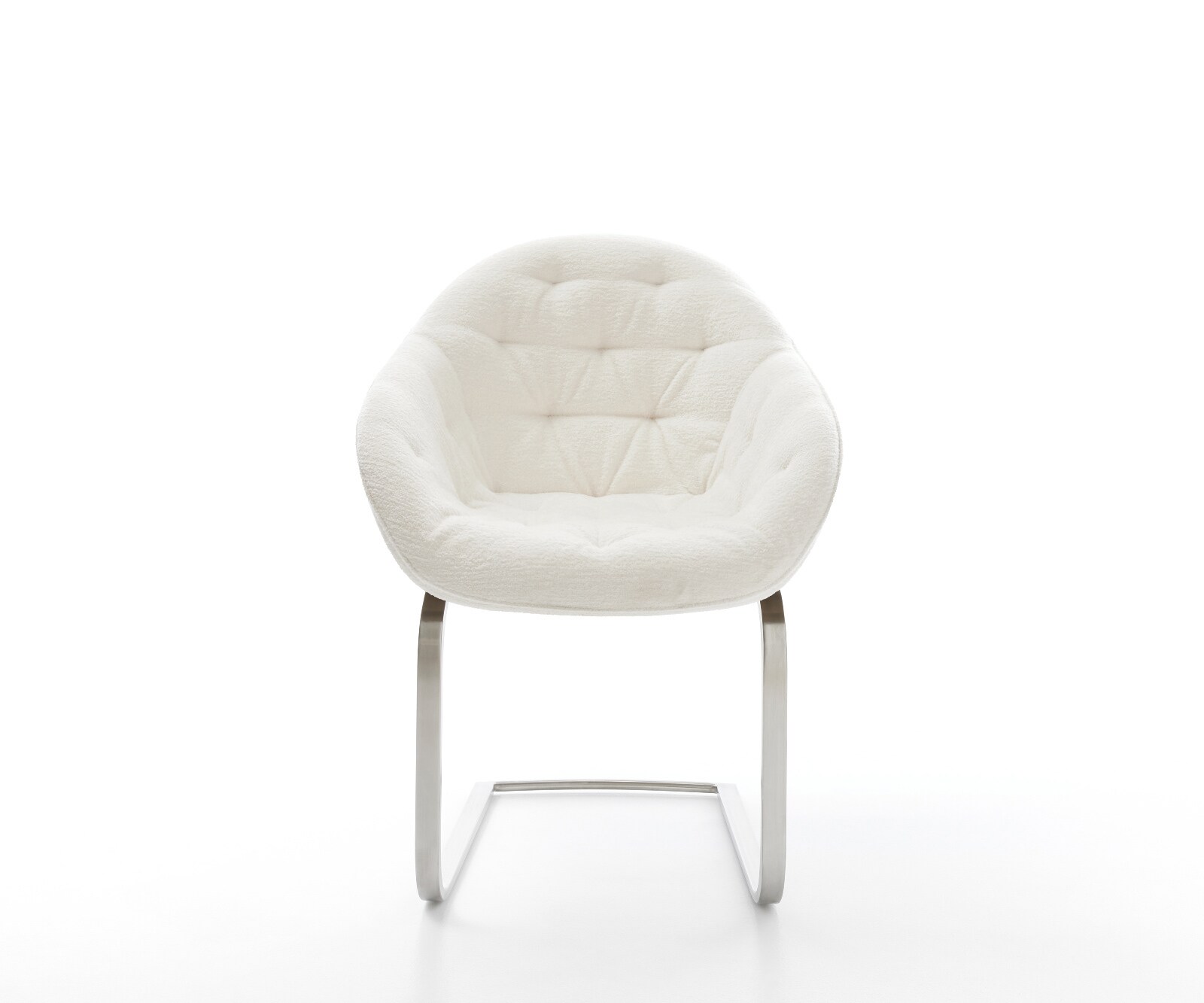 Конзолен стол Gaio-Flex Bouclé Soft Beige Конзолен стол от неръждаема стомана 2