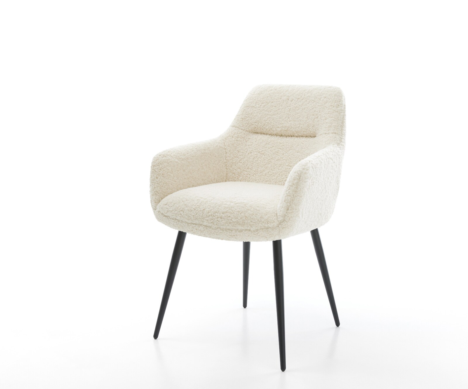 Стол за хранене Pejo-Flex Teddy плат бежов 4-футов конусовиден черен джоб пружинна сърцевина 1