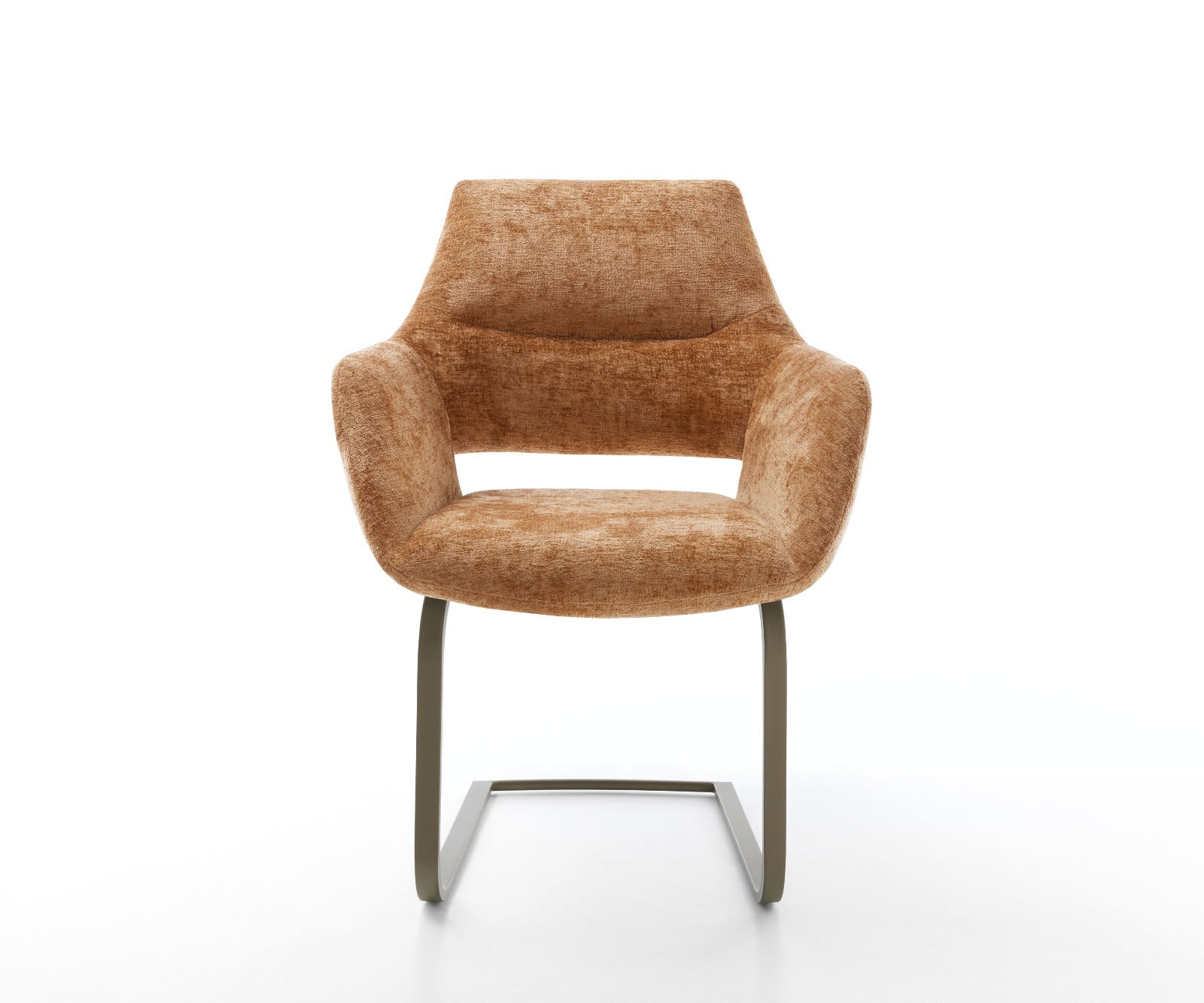 Люлеещ стол с подлакътници Шенил Ръжда Конзолен крак плосък  Титан Yago-Flex 1 Люлеещ стол с подлакътници Шенил Ръжда Конзолен крак плосък  Титан Yago-Flex 1