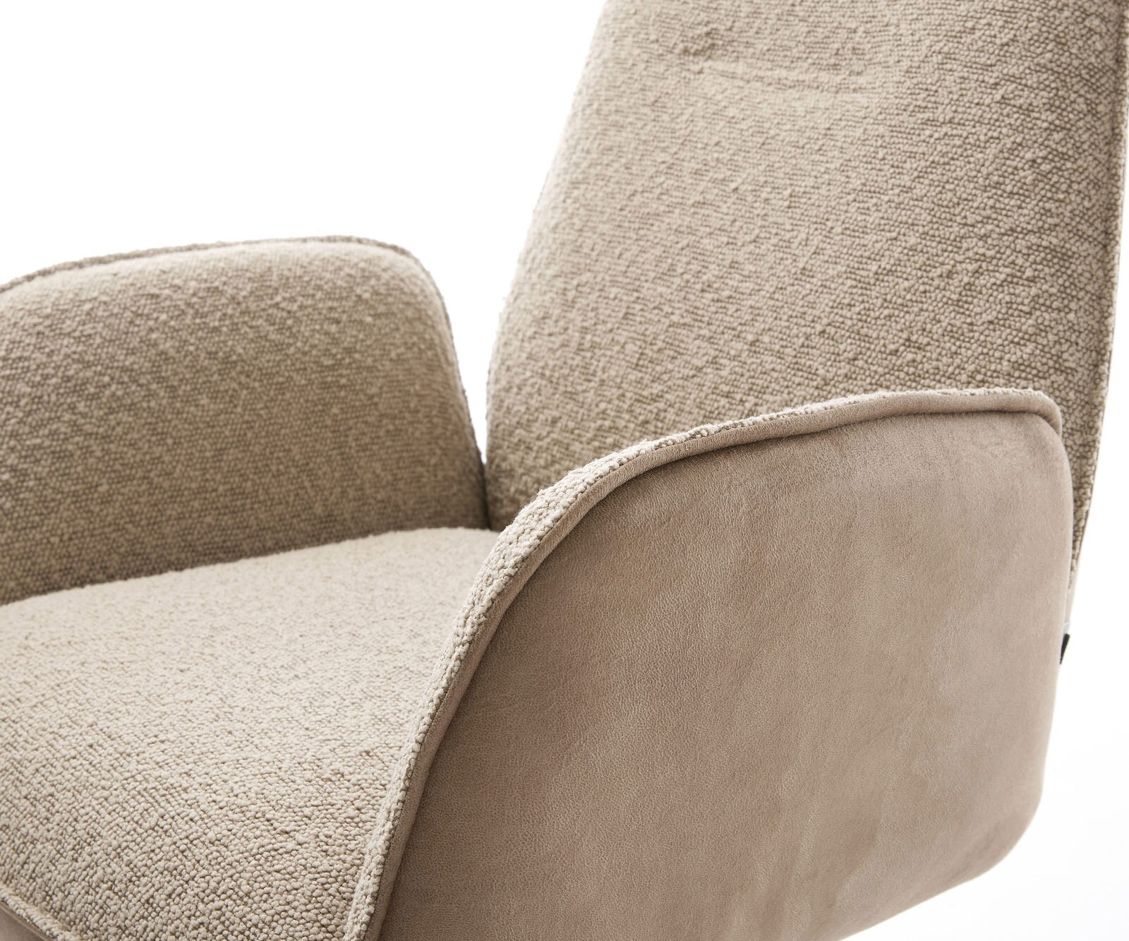 Конзолен стол Zoa-Flex материал микс кал Конзолен стол кръг неръждаема стомана джоб пружина ядро 4