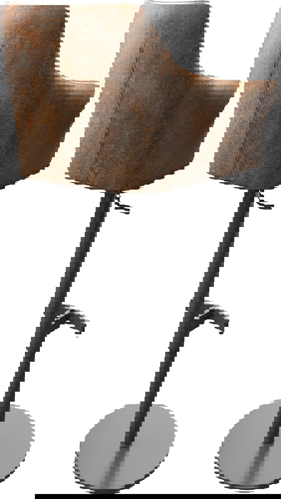 Бар стол Винтидж Кафяв Въртяща се основа с регулируема височина Метал Yulo-Flex 4 Бар стол Винтидж Кафяв Въртяща се основа с регулируема височина Метал Yulo-Flex 4