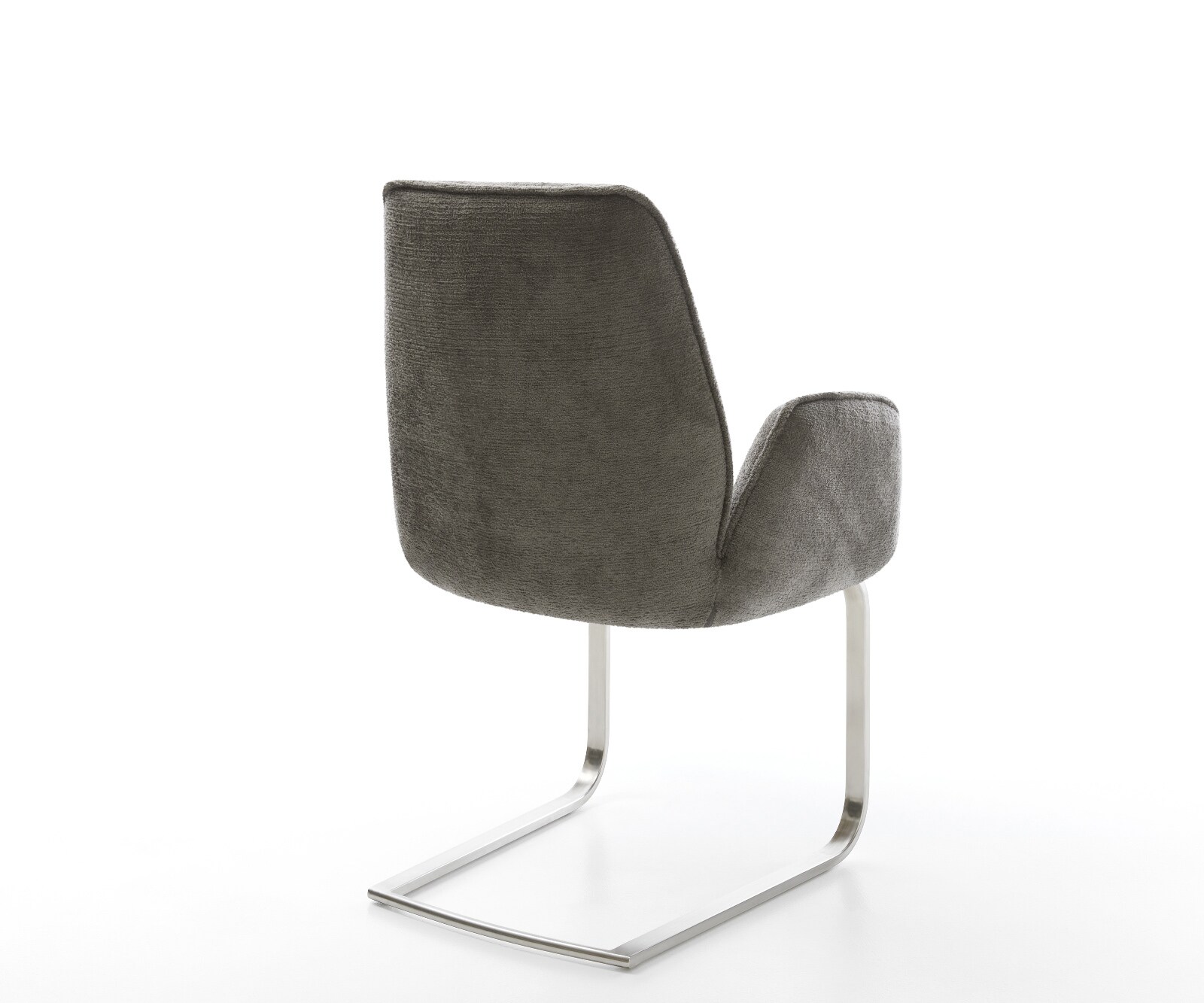 Конзола Zoa-Flex Bouclé Soft Mud Конзола с плоска сърцевина от джобни пружини от неръждаема стомана 5