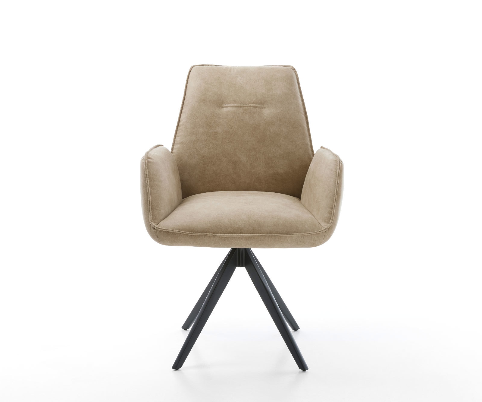 Врътящ се стол Бежов Винтидж Конус крак  Черен 180° въртящ се Zoa-Flex 1 Врътящ се стол Бежов Винтидж Конус крак  Черен 180° въртящ се Zoa-Flex 1