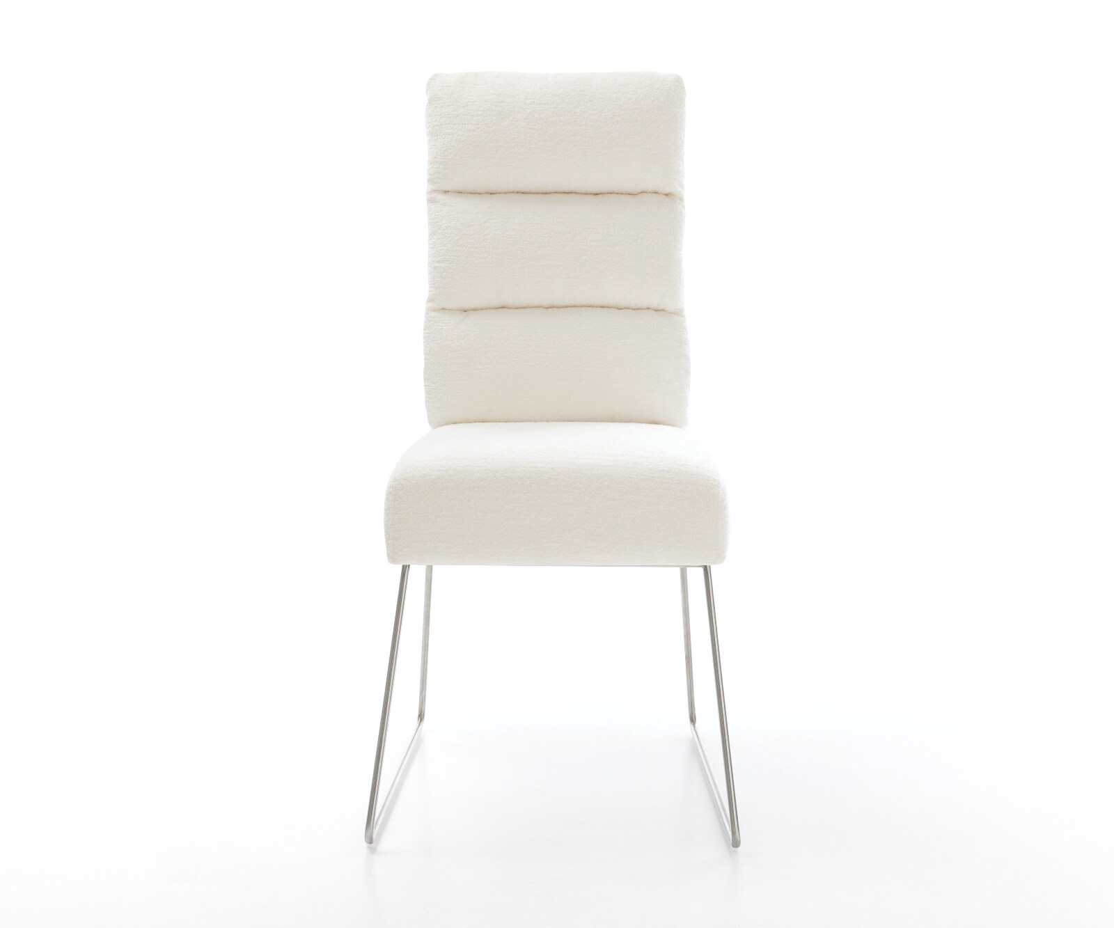 Стол за хранене Pela-Flex Bouclé Soft Beige Основа от неръждаема стомана с джобни пружини 2