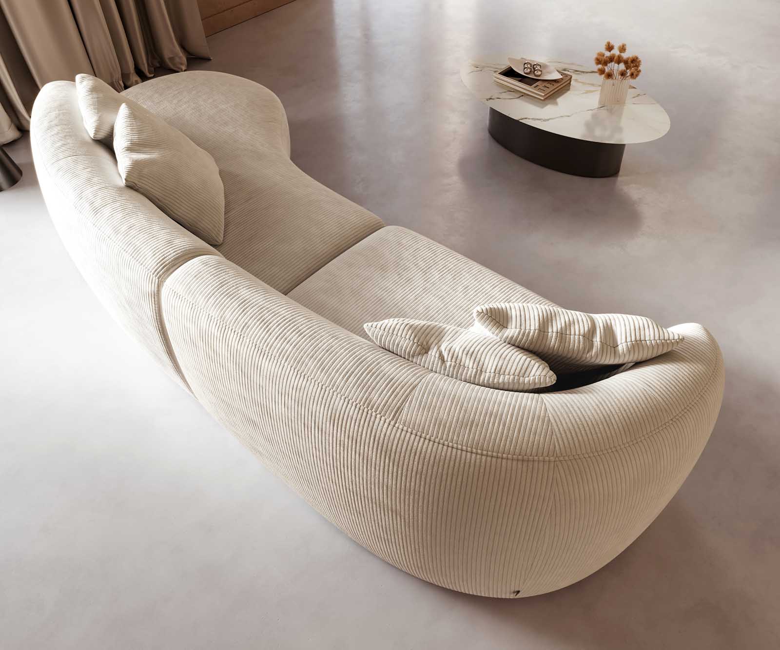 Диван Mairi 330х160 cm Cord Бежов 5 Диван Mairi 330х160 cm Cord Бежов 5