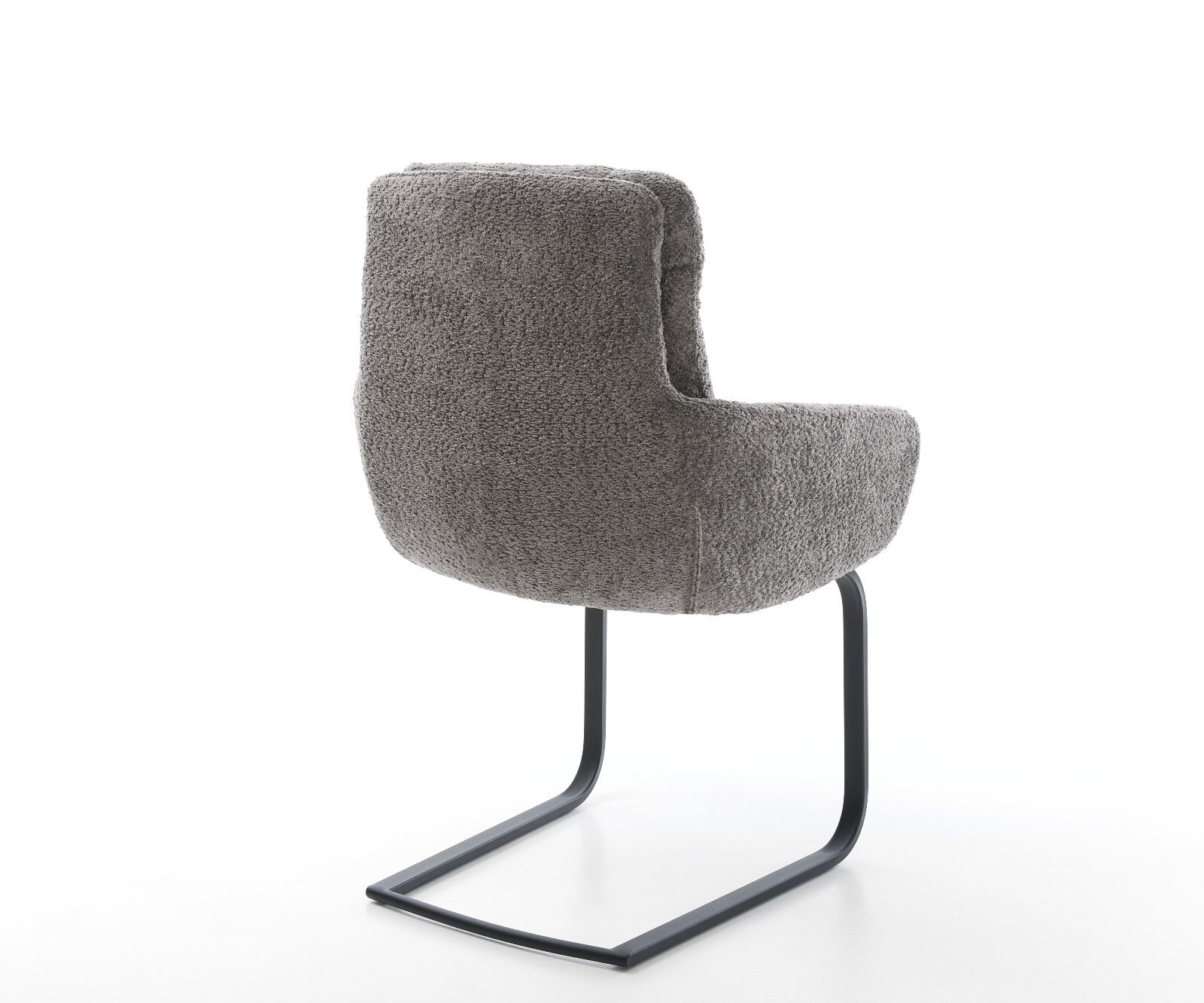 Люлеещ стол с подлакътници Букле Сив Конзолен крак плосък Черен Abelia-Flex 4 Люлеещ стол с подлакътници Букле Сив Конзолен крак плосък Черен Abelia-Flex 4