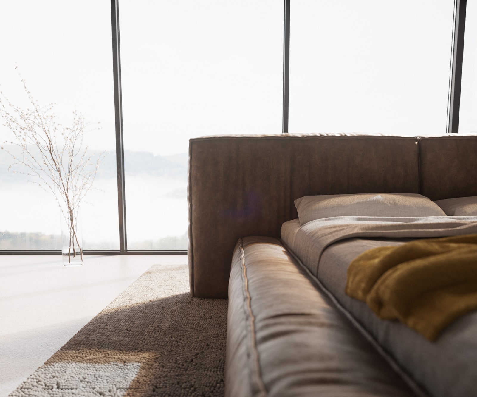 Тапицирано легло Coperti 140x200 cm микрофибър сив цвят vintage 4 Тапицирано легло Coperti 140x200 cm микрофибър сив цвят vintage 4