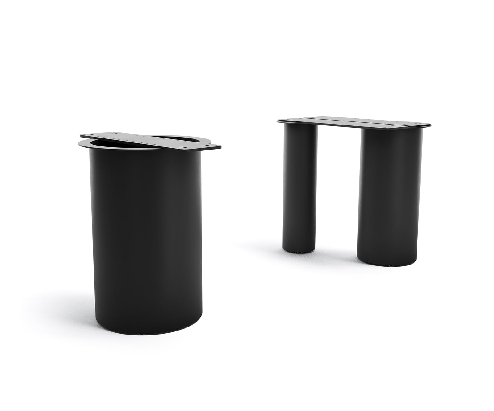 Основа за маса Troa метална черна за плотове на маси от 200 cm Основа за маса Troa метална черна за плотове на маси от 200 cm