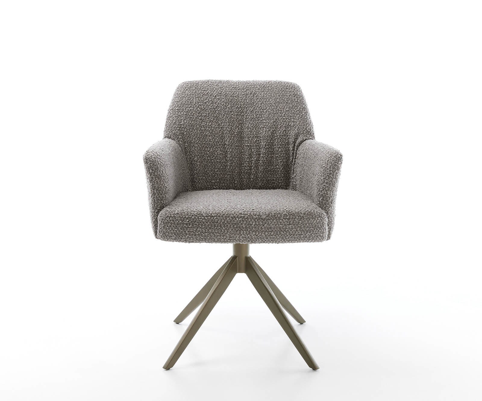 Врътящ се стол с подлакътници Букле СребристСив Конус крак плосък  Titan 360° въртящ се Покет пружина Xana-Flex 1 Врътящ се стол с подлакътници Букле СребристСив Конус крак плосък  Titan 360° въртящ се Покет пружина Xana-Flex 1