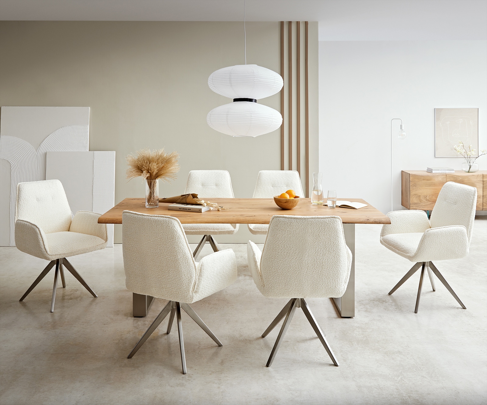 Врътящ се стол Букле Бял Конус крак  Неръждаема стомана 180° въртящ се Zoa-Flex 3 Врътящ се стол Букле Бял Конус крак  Неръждаема стомана 180° въртящ се Zoa-Flex 3