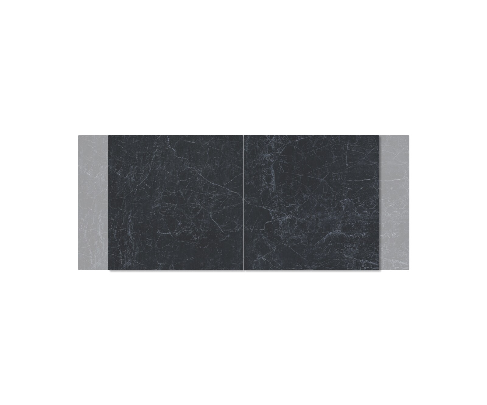 Маса 180-220x90cm Keramik Laminam®Nero Greco Антрацит КръстРамка Правоъгълник Неръждаема стомана разтегателна Edge 3
