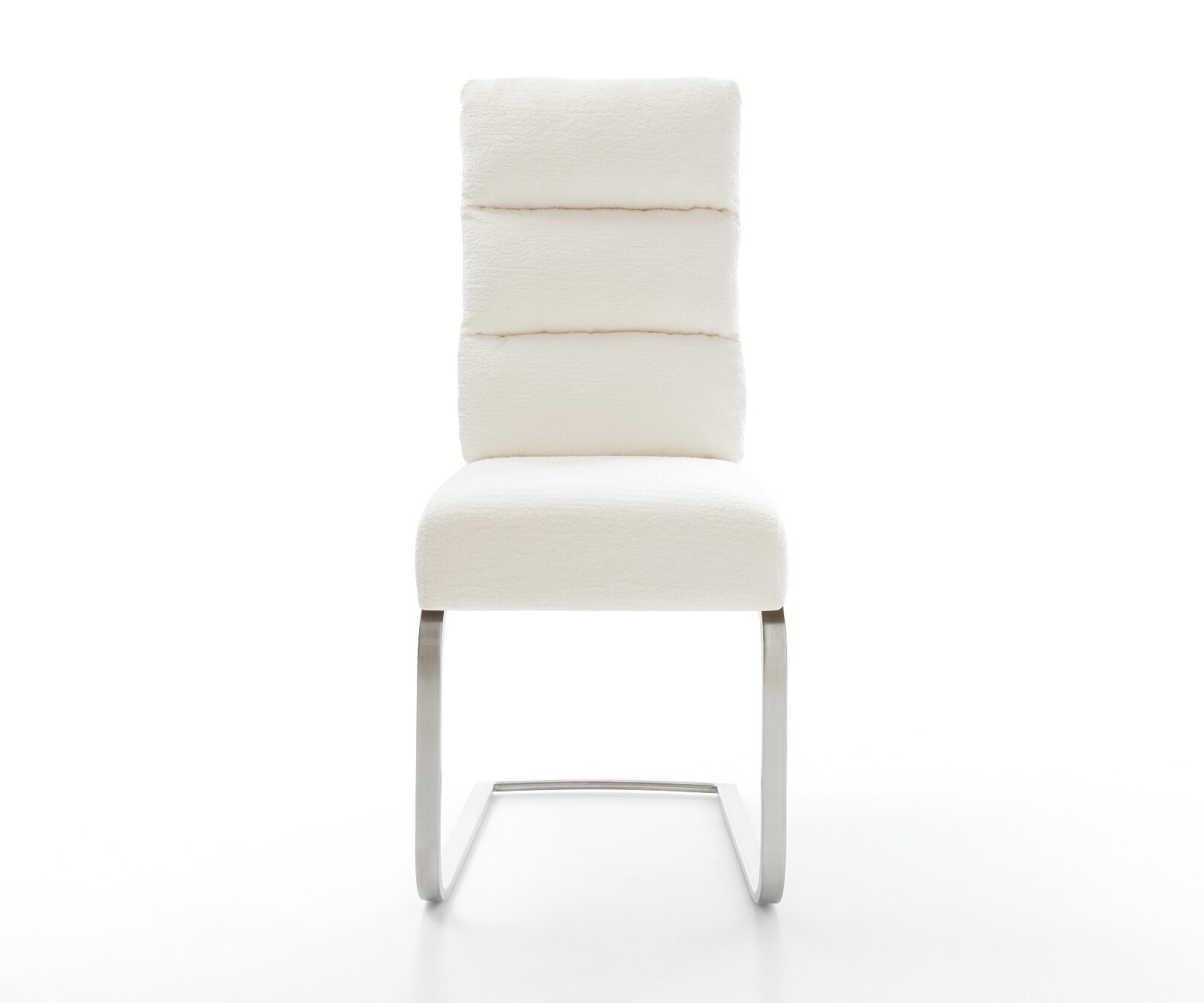 Стол с конзола Pela-Flex Bouclé Soft Beige Стол с конзола с плоска сърцевина от джобни пружини от неръждаема стомана 2