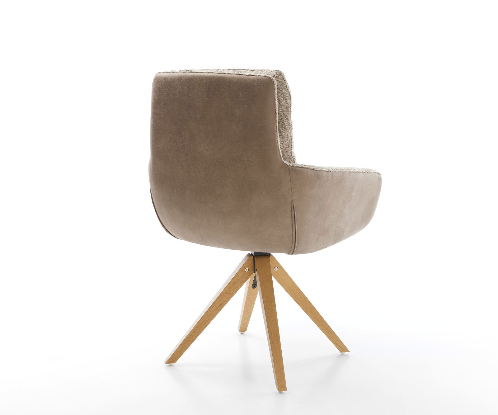 Въртящ се стол Abelia-Flex с подлакътници Материал микс кал Дървена рамка ъглова 180° въртяща се 5