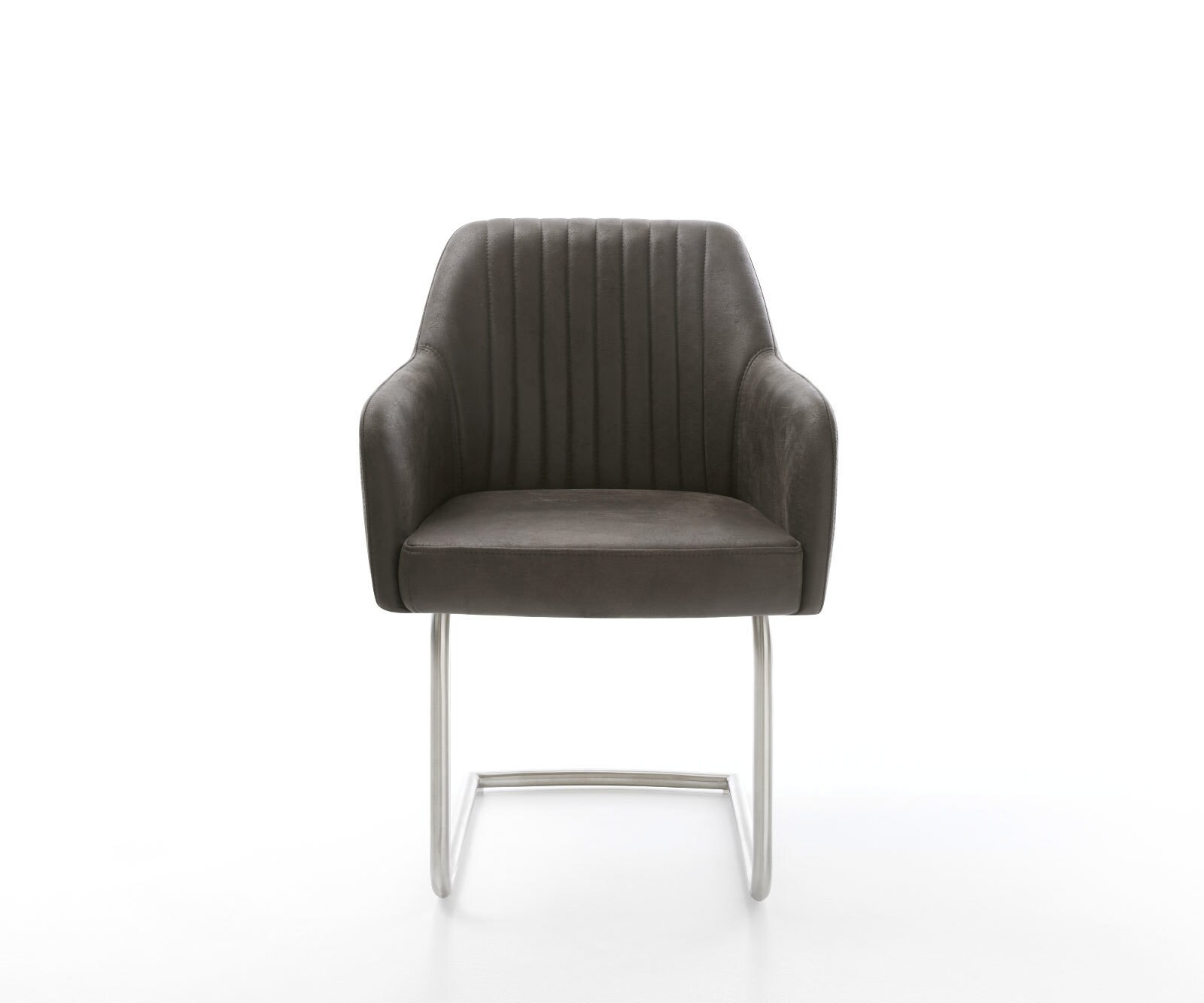 Люлеещ стол Антрацит Винтидж Конзолен крак кръгъл Неръждаема стомана Greg-Flex 2