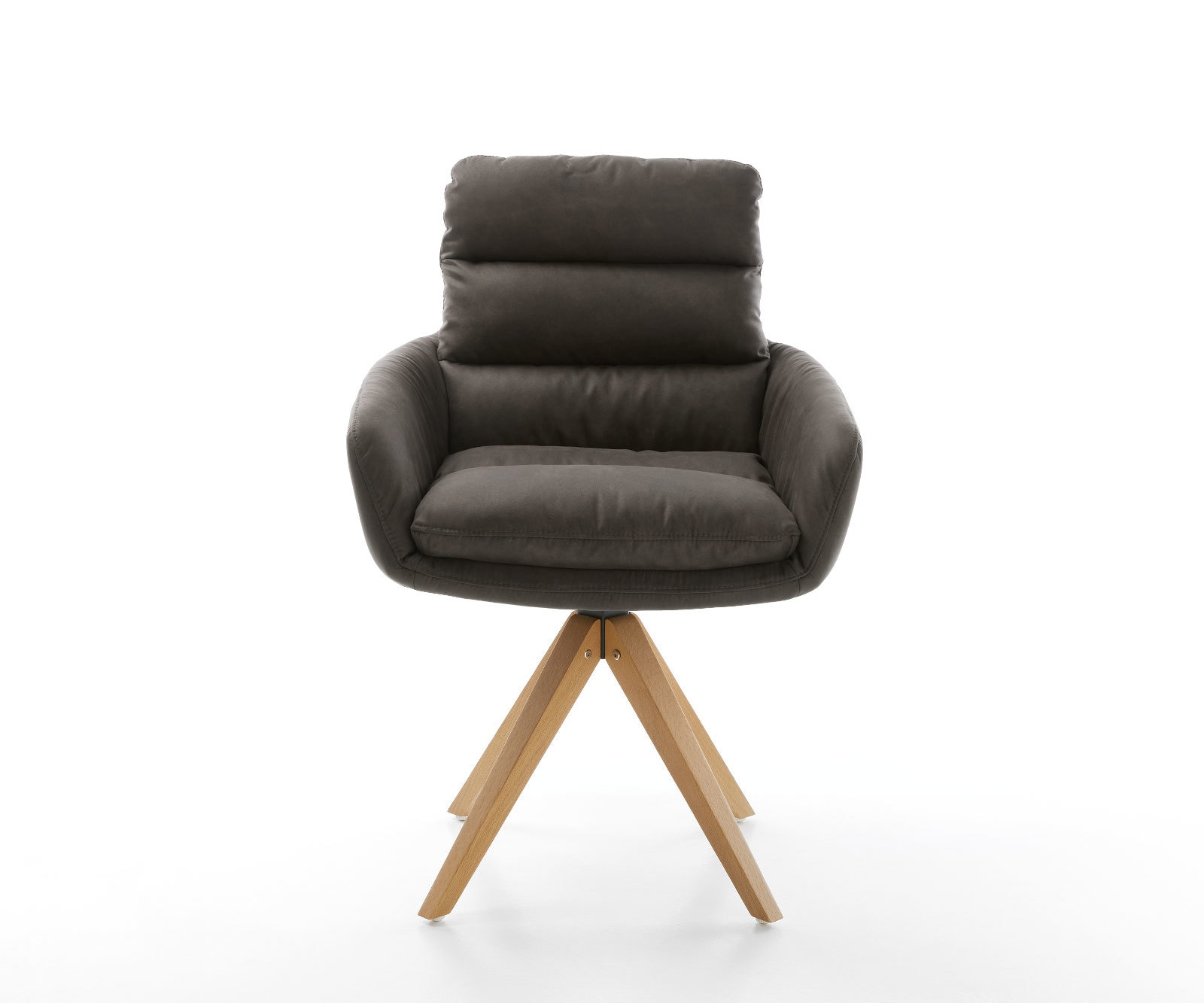 Врътящ се стол с подлакътници Антрацит Винтидж Дървена рамка  180° въртящ се Abelia-Flex 1 Врътящ се стол с подлакътници Антрацит Винтидж Дървена рамка  180° въртящ се Abelia-Flex 1