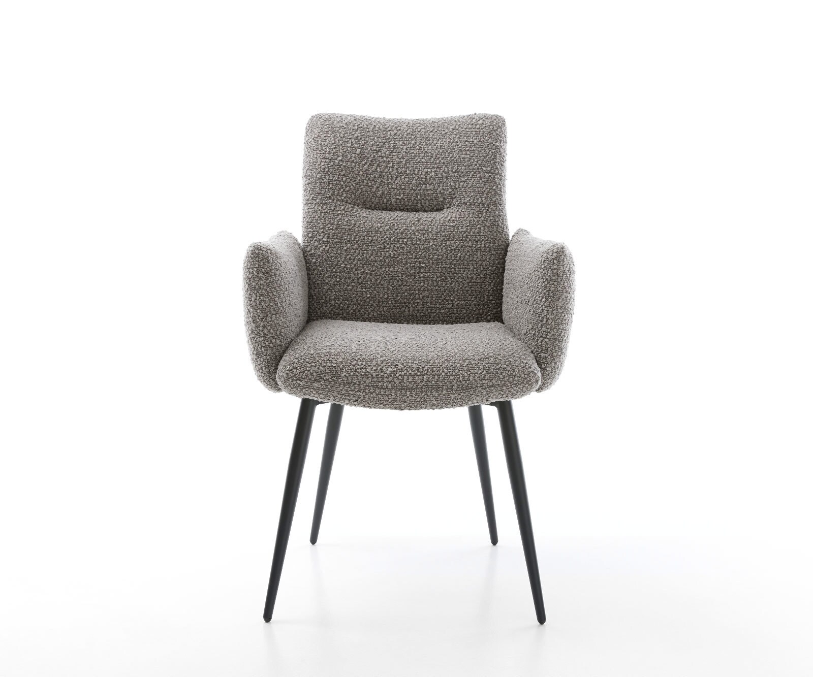 Стол Букле Сребристосив 4-крака Прави Черни Покет пружина Jova-Flex 2