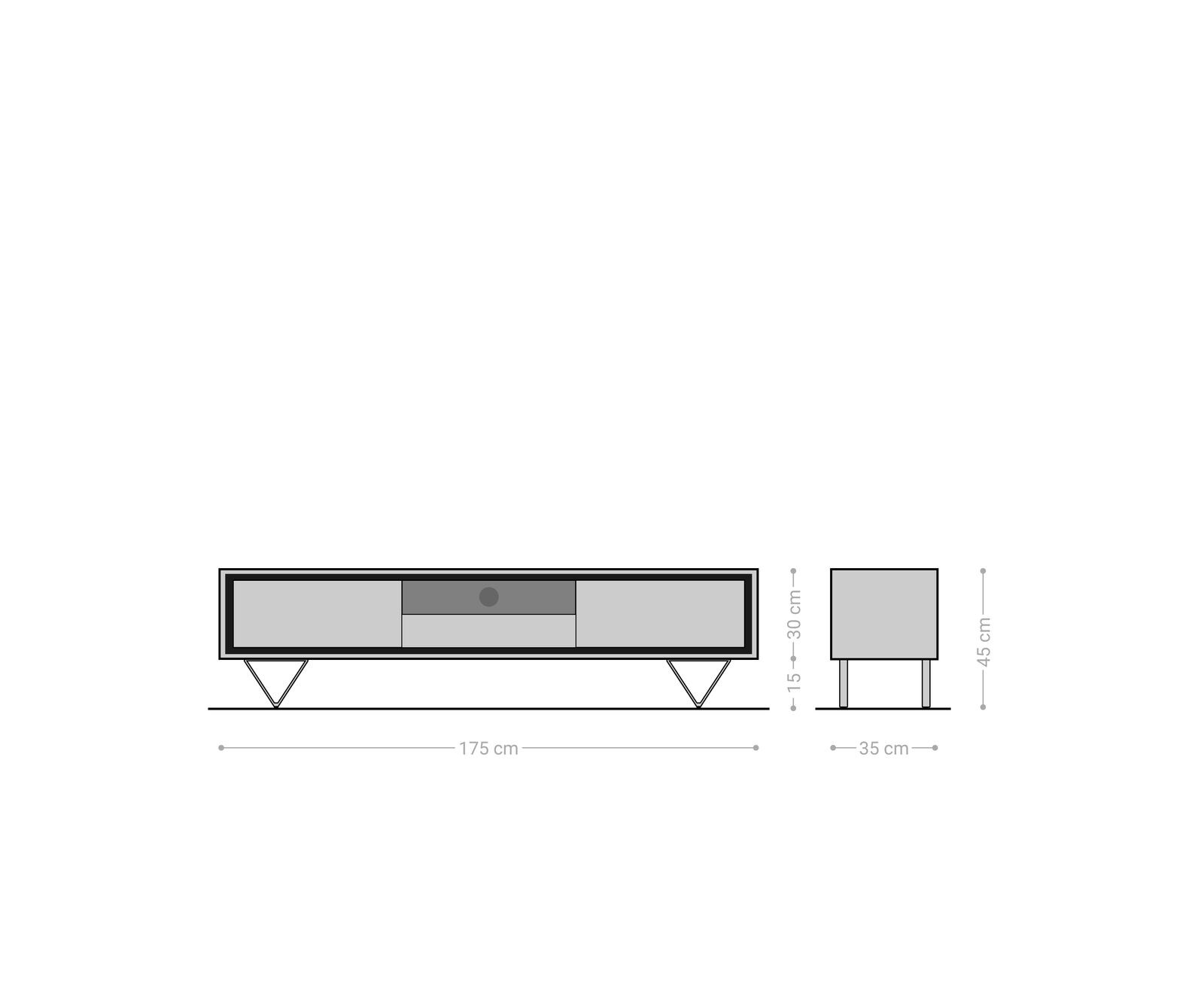 ТВ шкаф 175 cm Акация Кафяв каменен фурнир 2 Врати 1 Чекмедже 1 Рафт V-Крак Черен Stonegrace 6 ТВ шкаф 175 cm Акация Кафяв каменен фурнир 2 Врати 1 Чекмедже 1 Рафт V-Крак Черен Stonegrace 6