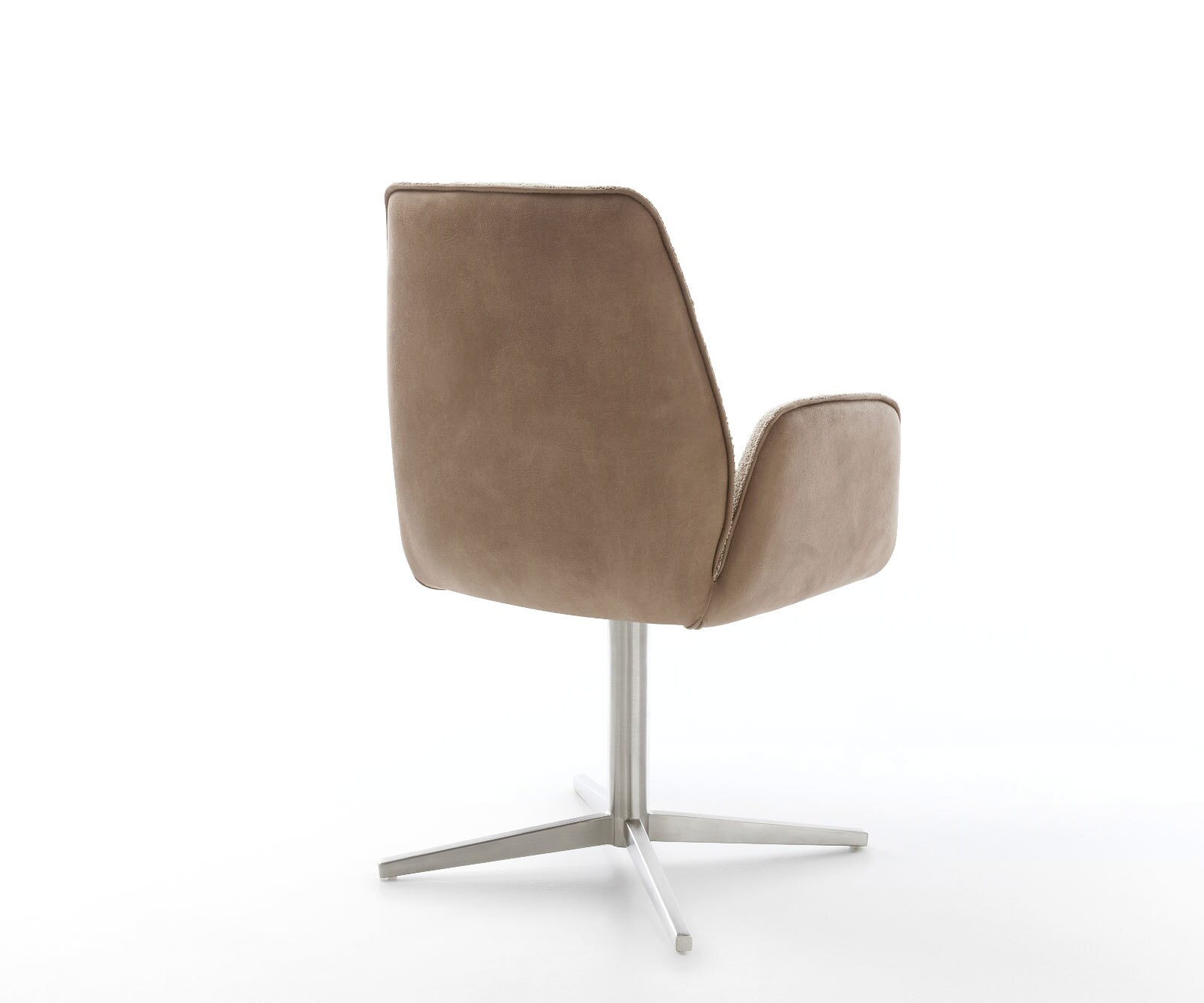 Въртящ се стол Zoa-Flex микс от материали кална основа от неръждаема стомана 360° въртяща се сърцевина от джобни пружини 5