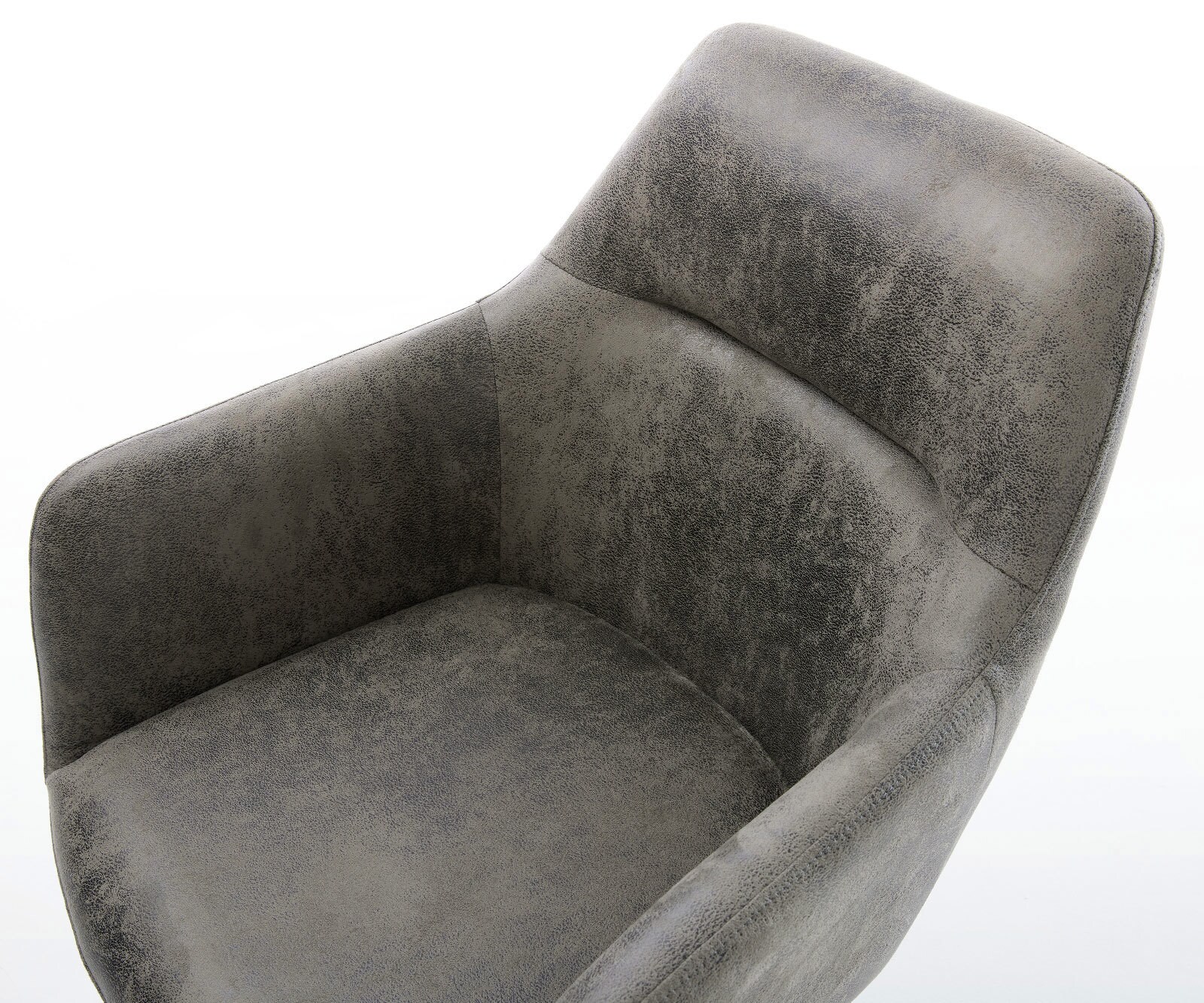 Врътящ се стол Сив Антик Дървена рамка  180° въртящ се Pejo-Flex 3 Врътящ се стол Сив Антик Дървена рамка  180° въртящ се Pejo-Flex 3