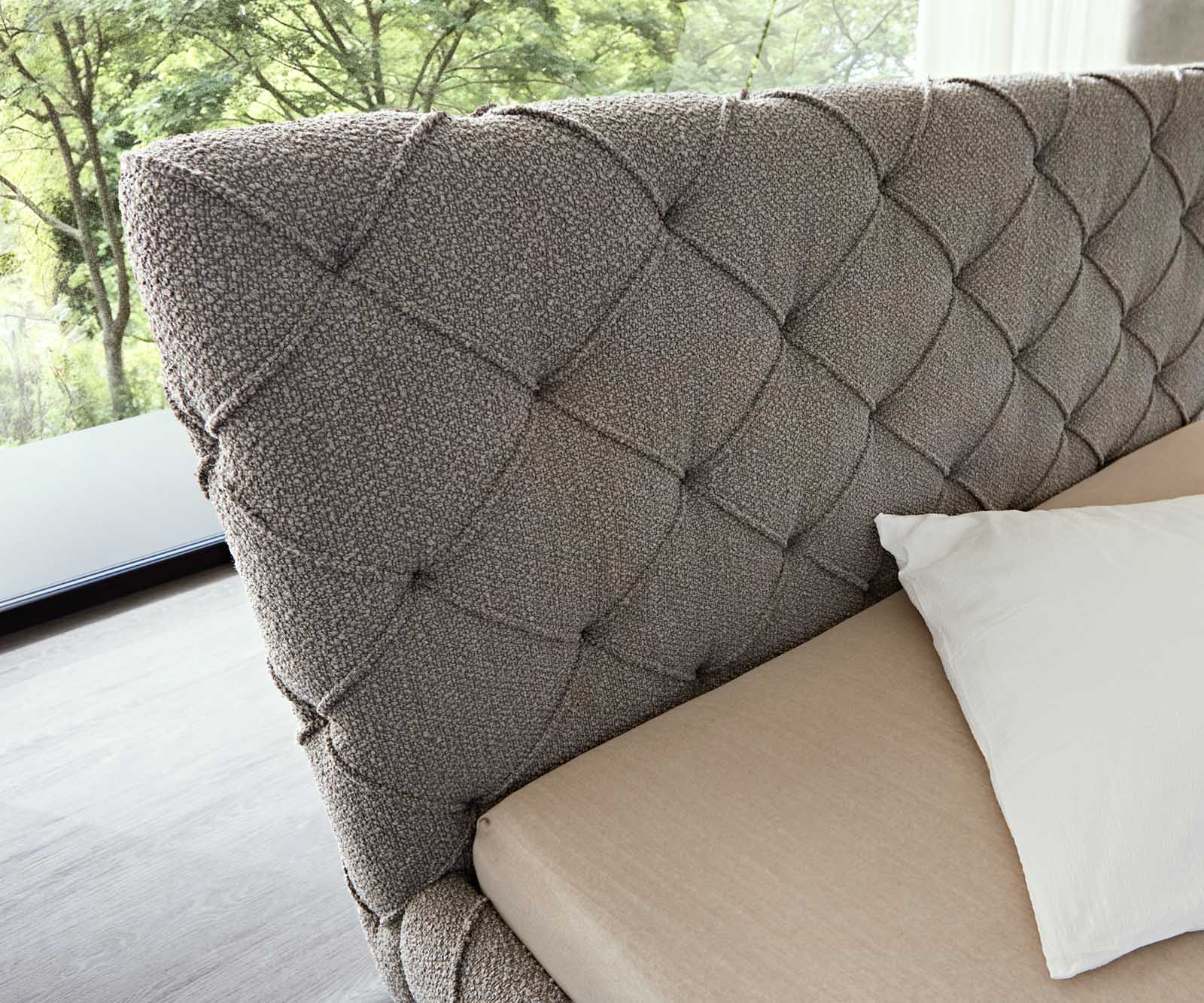 Тапицирано легло Nayara 140x200 cm bouclé silver grey 4