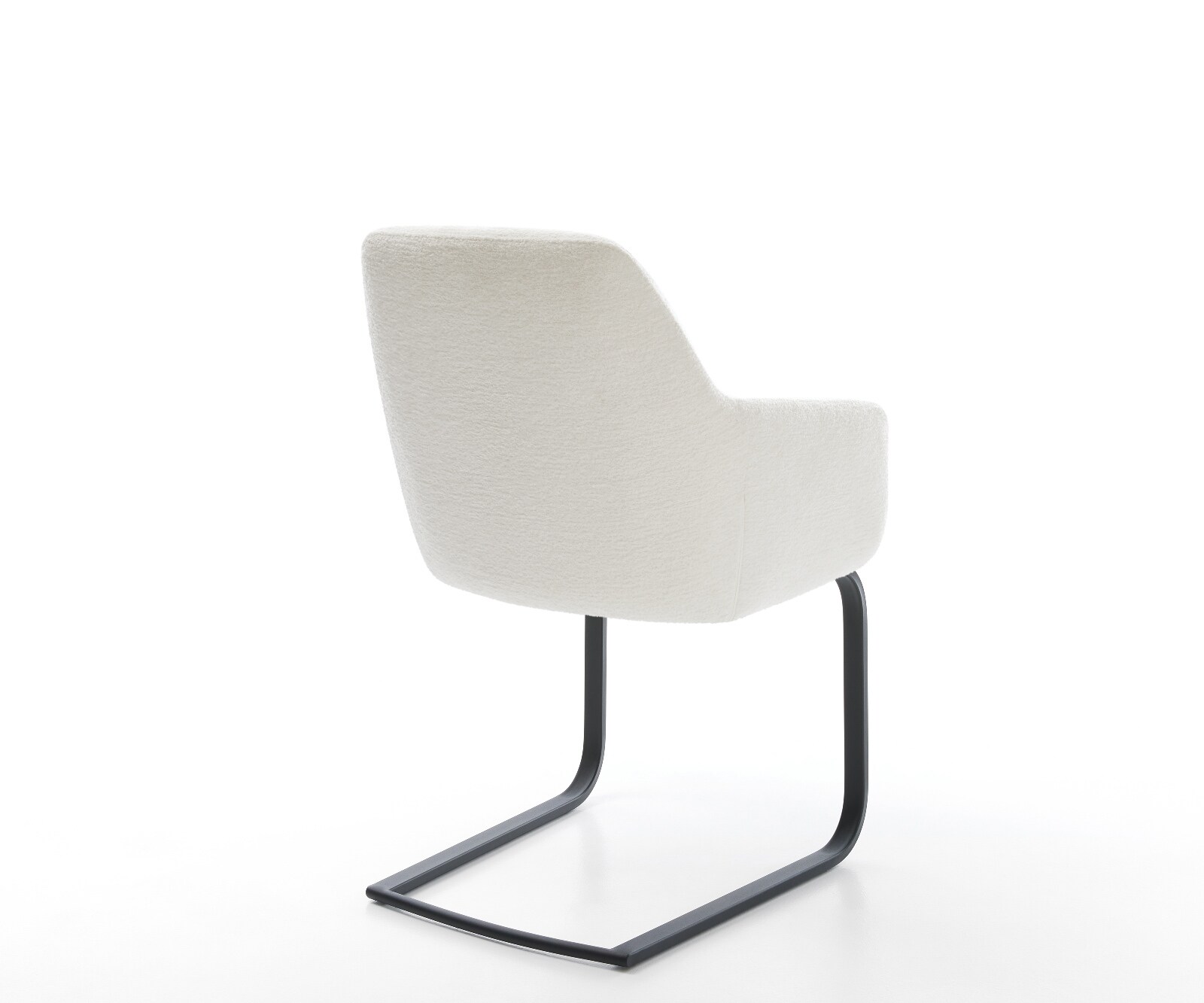 Стол с конзола Pejo-Flex Bouclé Soft Beige Стол с конзола плосък Black Pocket spring core 5