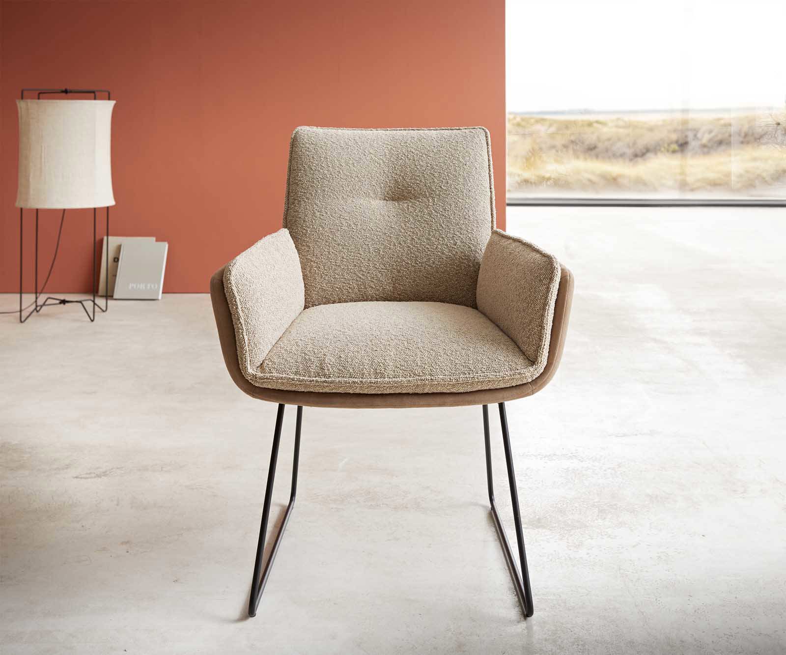 Трапезен стол Nela-Flex материал микс цяла основа черен 1 Трапезен стол Nela-Flex материал микс цяла основа черен 1