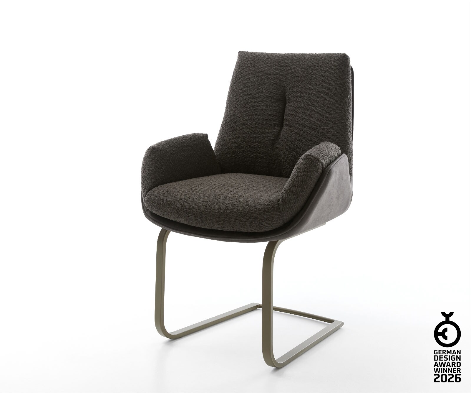 Люлеещ стол Микс от дамаски Черен Конзолен крак плосък  Титан Clea-Flex