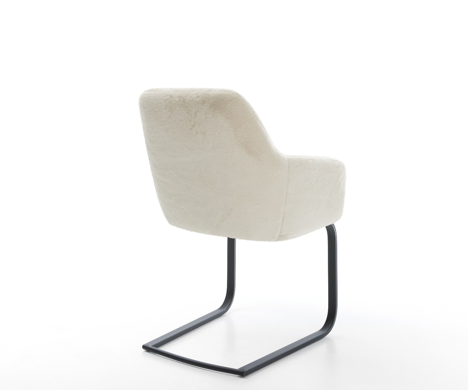 Стол с конзола Pejo-Flex плюшен кремаво-бял стол с конзола плосък черен джобен пружинен център 5