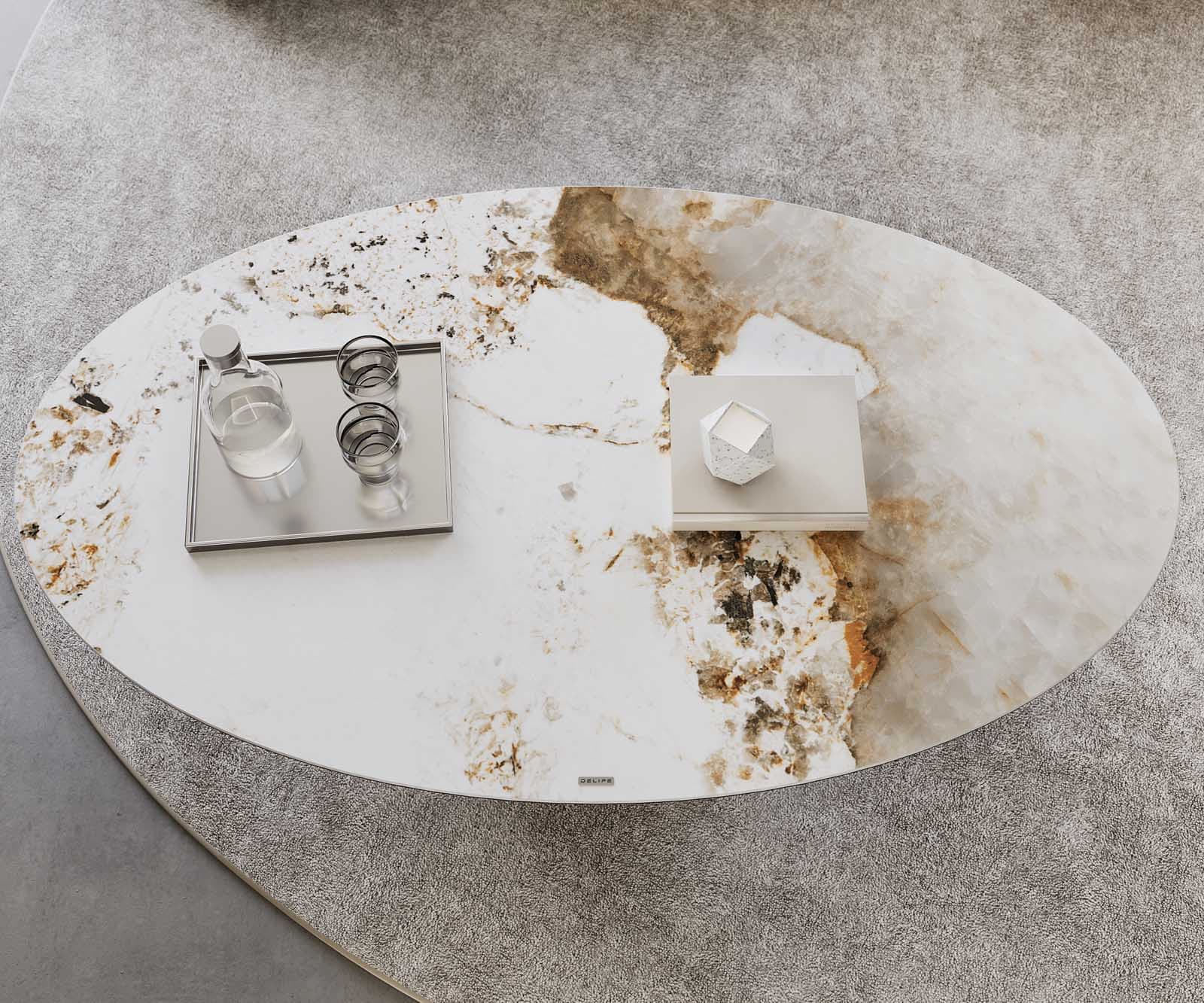 Холна маса 150x90 cm Керамика Minas Melange бял-бежов Ефектен финиш Titan Casilda 4 Холна маса 150x90 cm Керамика Minas Melange бял-бежов Ефектен финиш Titan Casilda 4