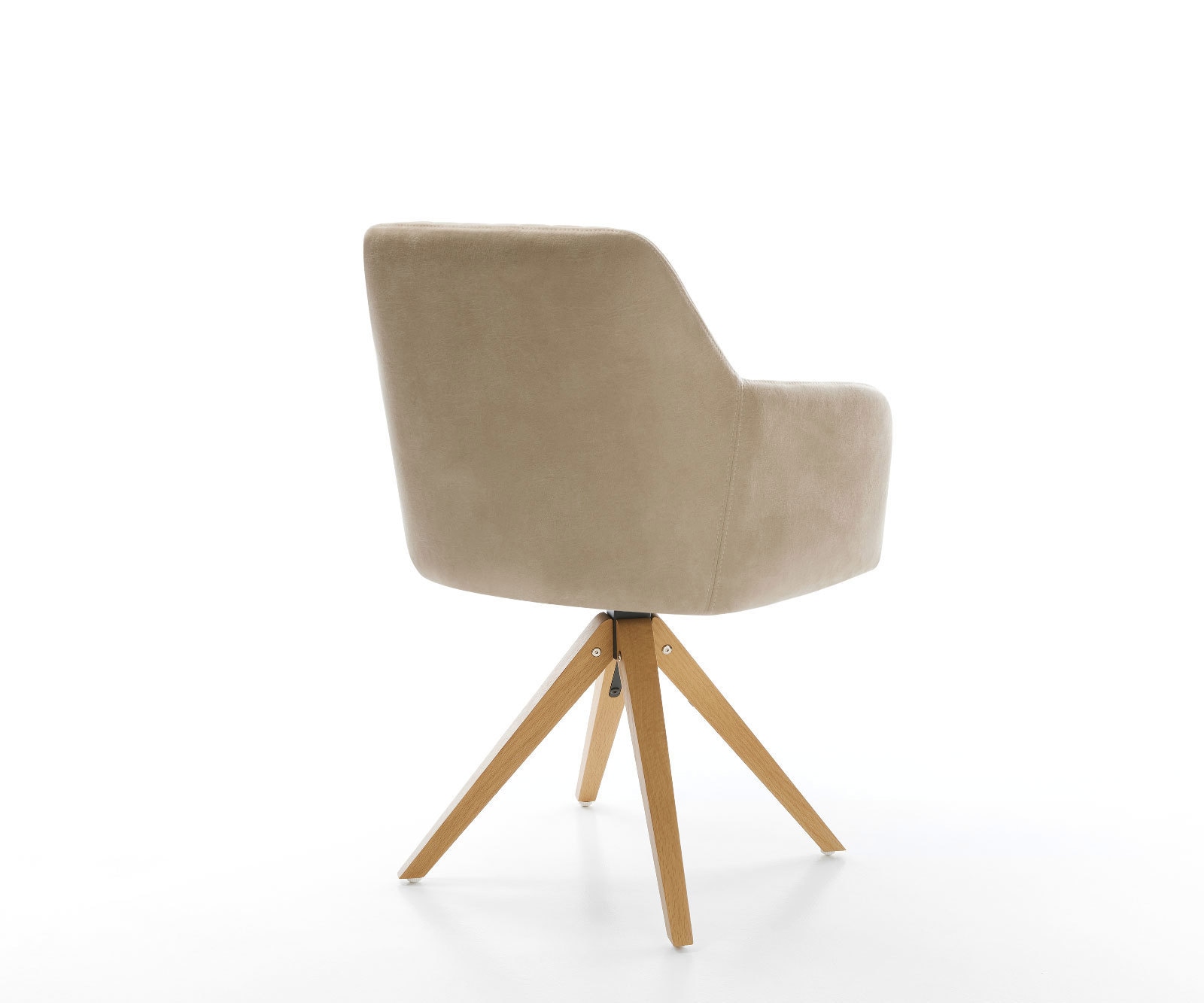 Врътящ се стол Бежов Винтидж Дървена рамка  180° въртящ се Greg-Flex 4 Врътящ се стол Бежов Винтидж Дървена рамка  180° въртящ се Greg-Flex 4