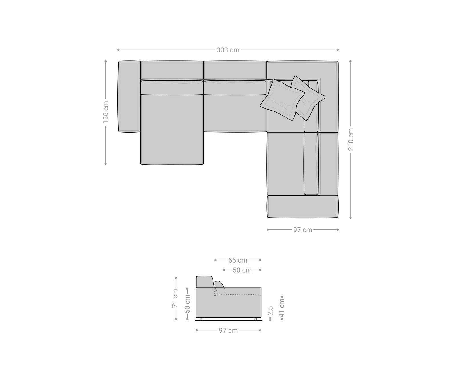  L 330x230 cm Микрофибър Черен Лежанка вариации Sirpio 8