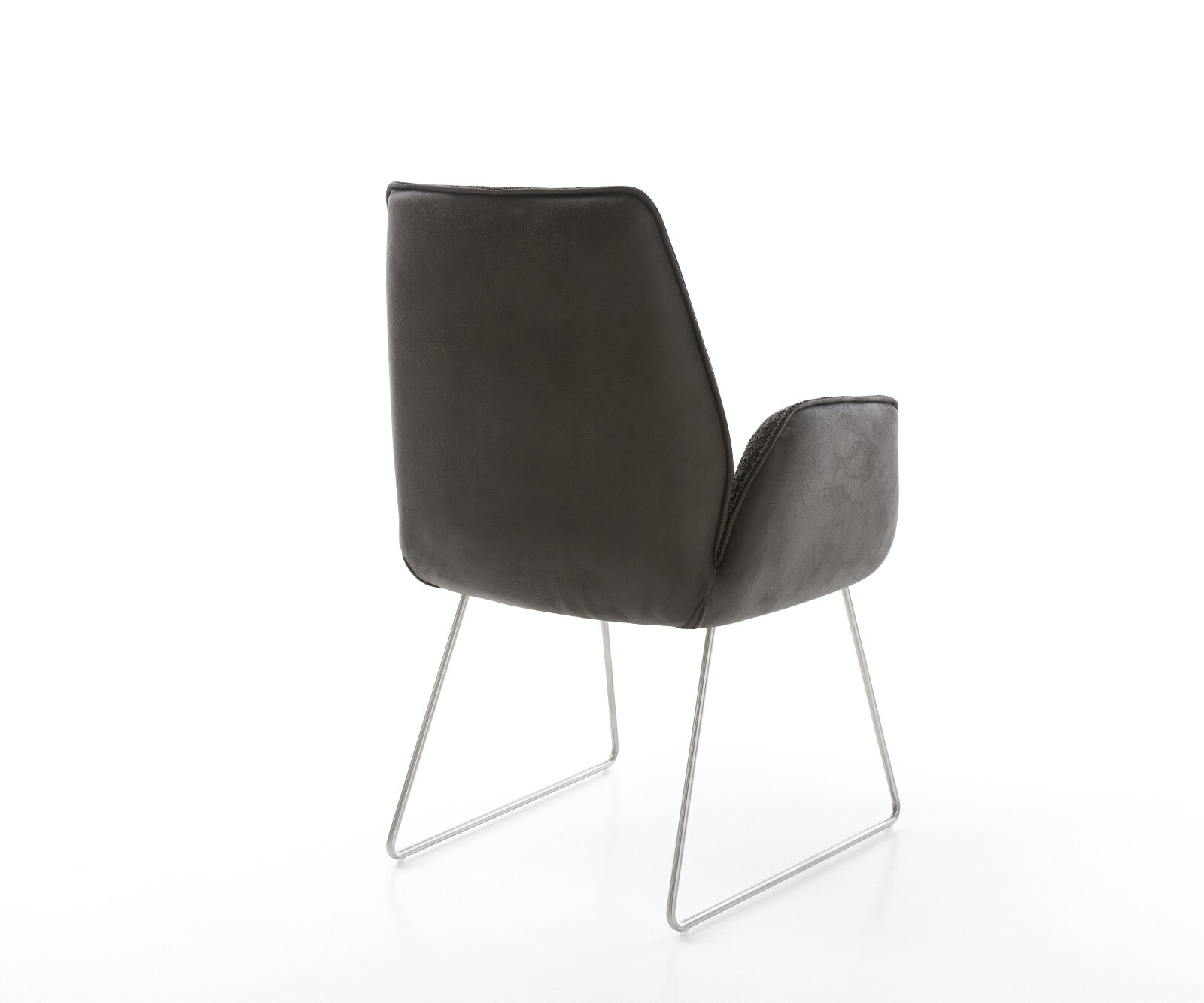 Стол за хранене Zoa-Flex смес от материали черна основа от неръждаема стомана с джобни пружини 4