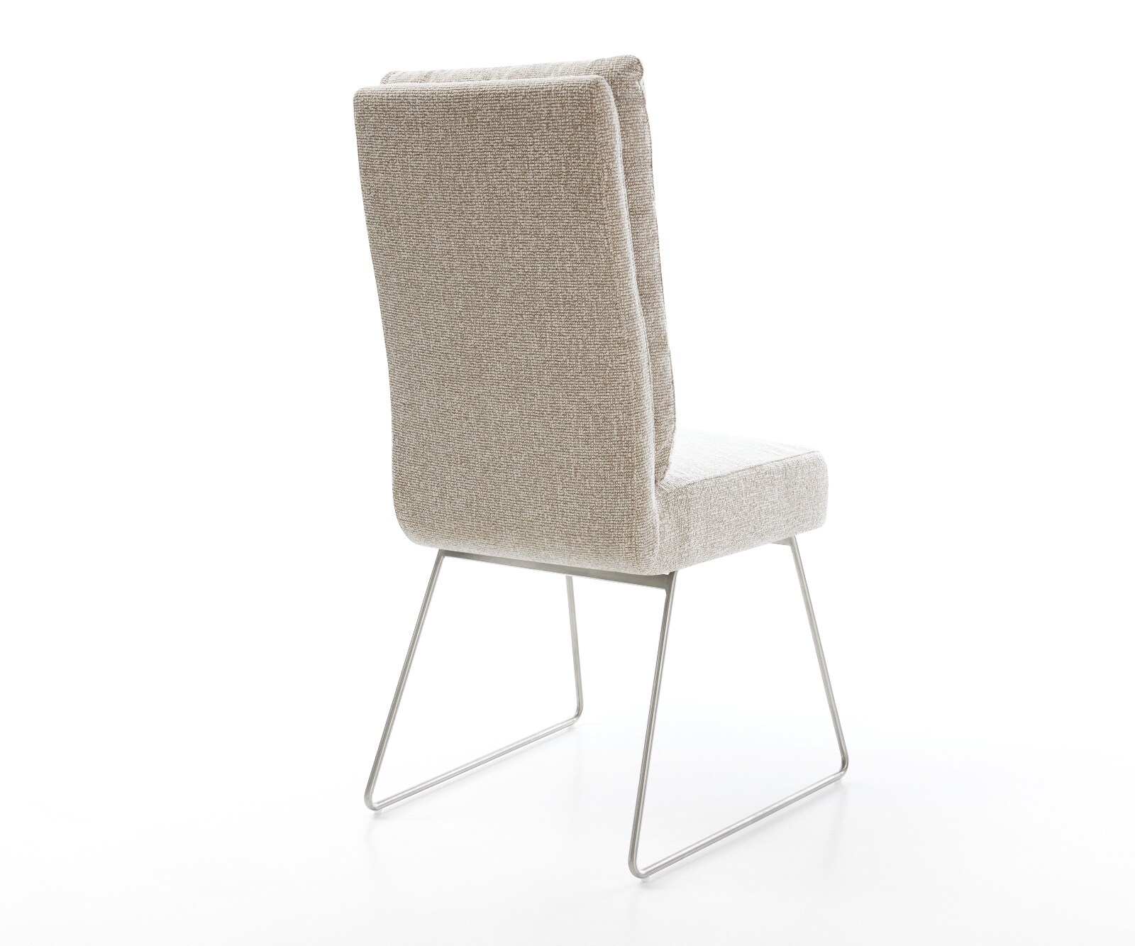 Стол за хранене Pela-Flex Тъкан Soft Beige Основа от неръждаема стомана с джобни пружини 5