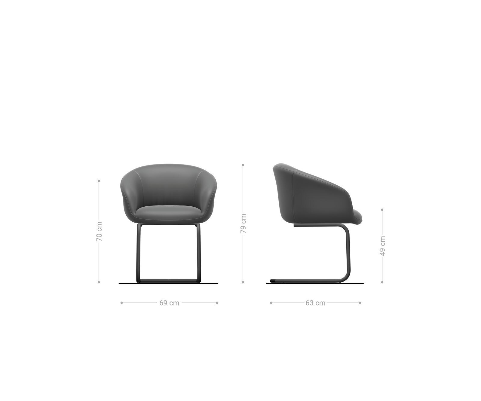 Люлеещ стол с подлакътници Микс от дамаски Сиво-Кафяв Конзолен крак кръгъл Неръждаема стомана Покет пружина Vinka-Flex 6