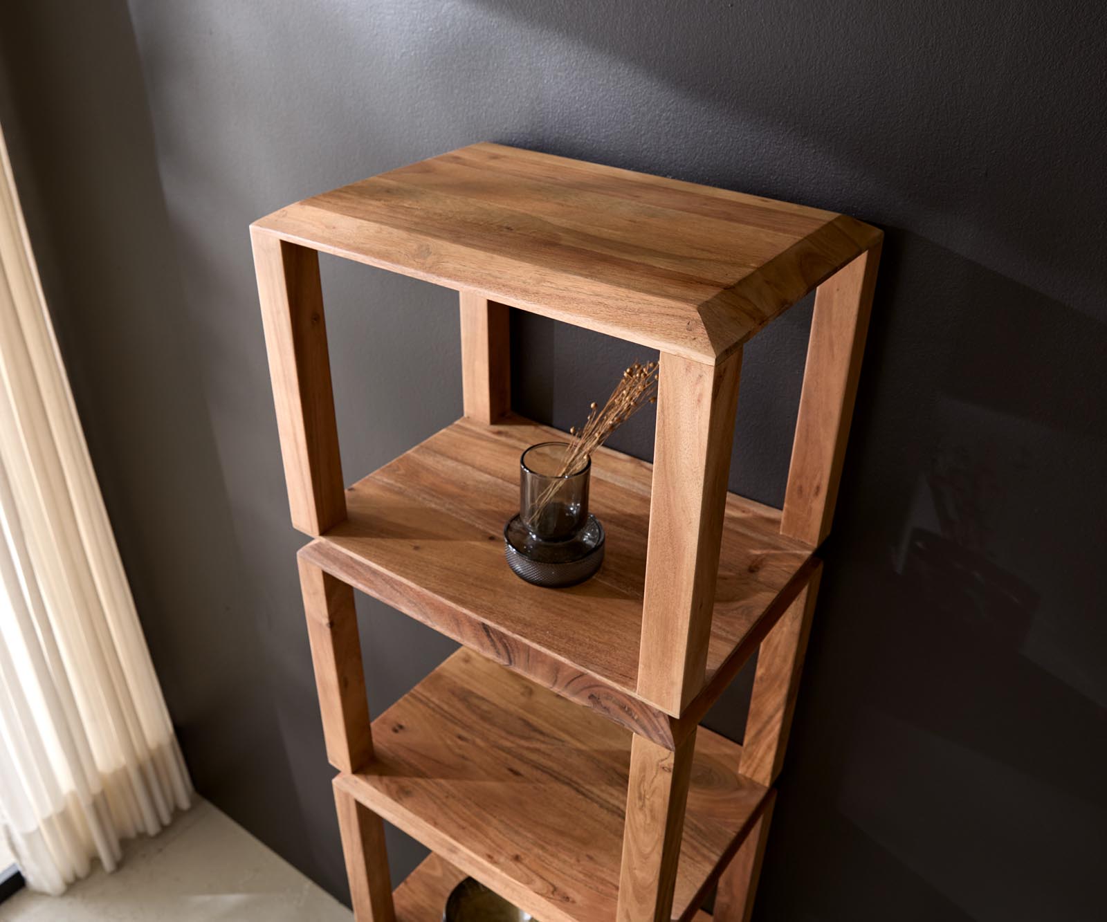 Етажерка Sakura 50x200 cm естествена акация 5 отделения 4