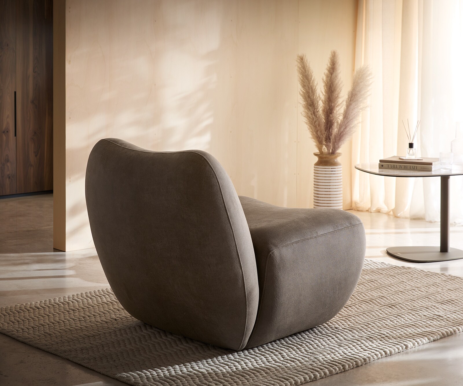 Стол за отдих Zena 75x85 cm Taupe Vintage 3