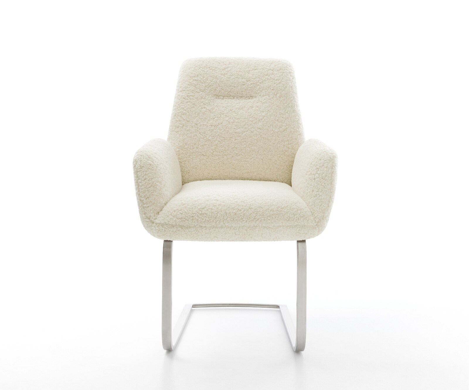 Стол с конзола Zoa-Flex teddy плат бежов стол с конзола плосък джоб пружина сърцевина от неръждаема стомана 2