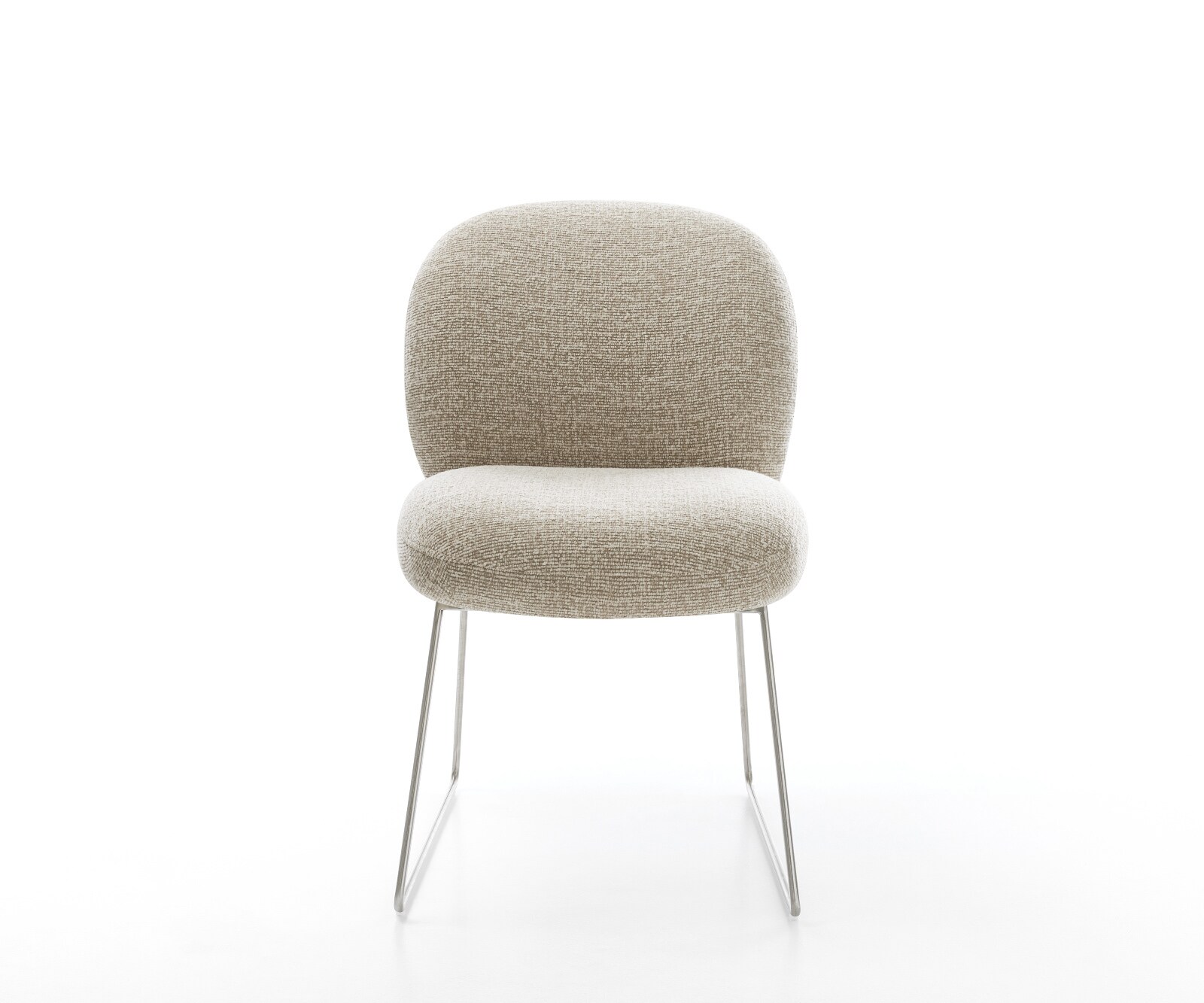 Стол за трапезария Nube-Flex, тъкан Soft Beige, рамка от неръждаема стомана, пружинен матрак 2