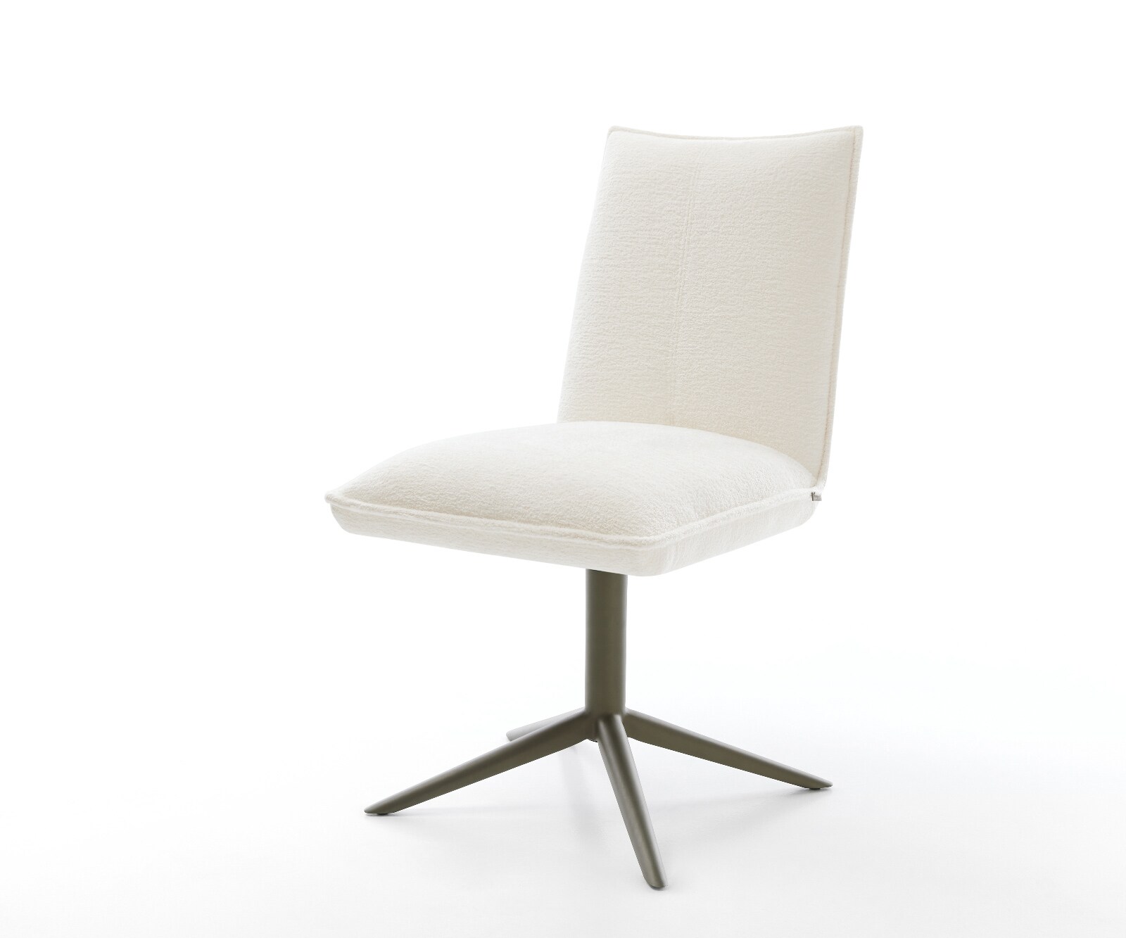 Въртящ се стол Lelio-Flex Bouclé Soft Beige Завършек с ефект на основата Титан 360° завъртане Люлееща се функция Ядро от джобни пружини 1